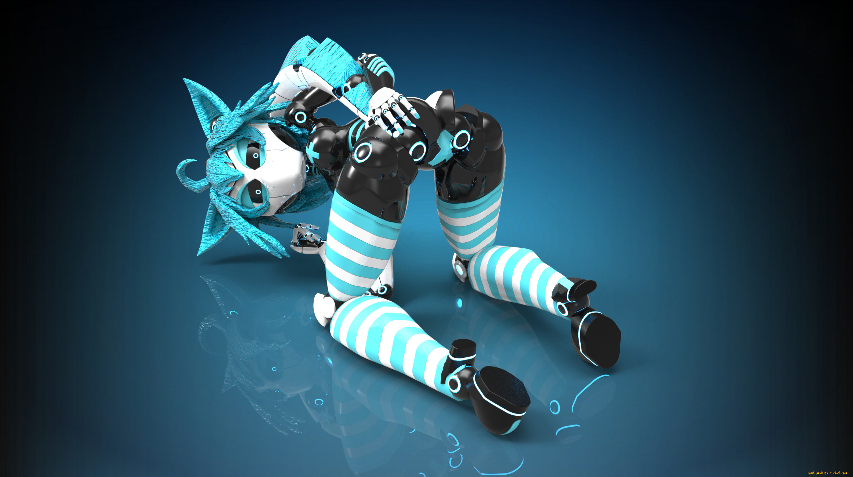 видео, игры, portal, 2, игрушка, взгляд, фон, девушка