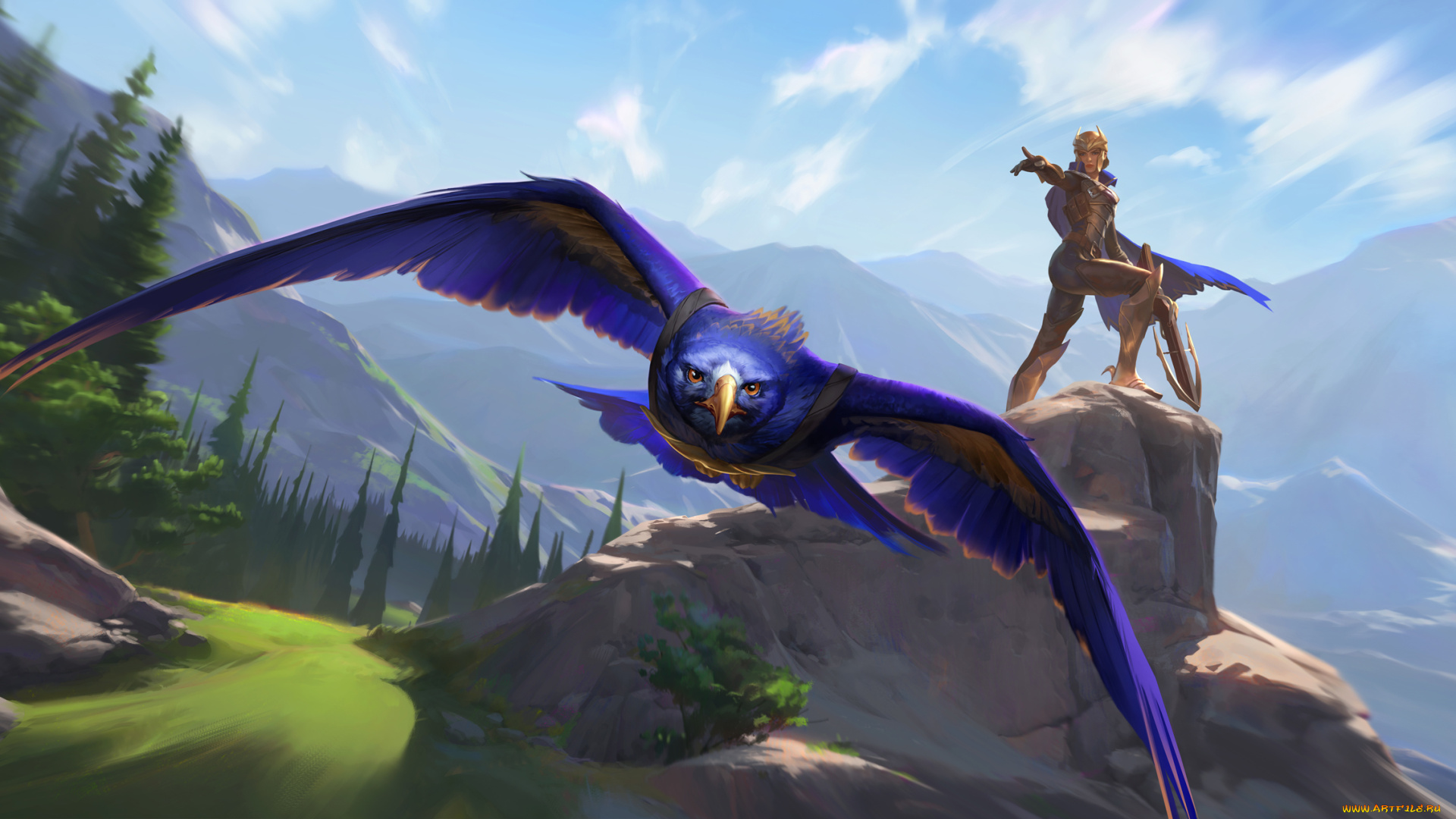 видео, игры, league, of, legends, , legends, of, runeterra, legends, of, runeterra, quinn