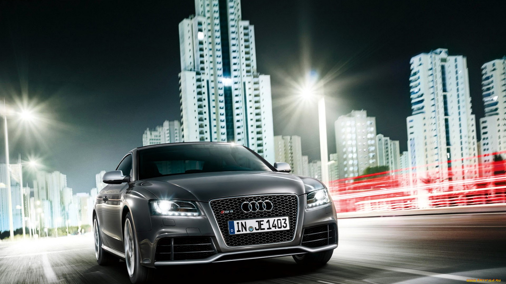 audi, rs5, автомобили, audi, серебристый, город, дорога, скорость