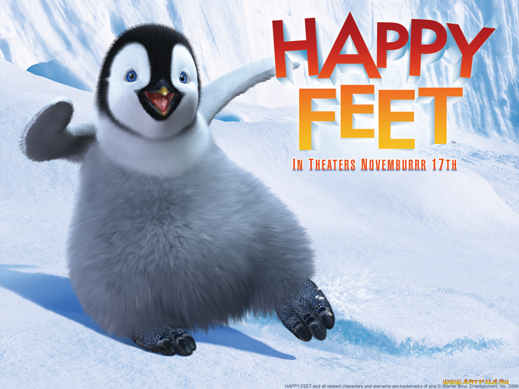 мультфильмы, happy, feet