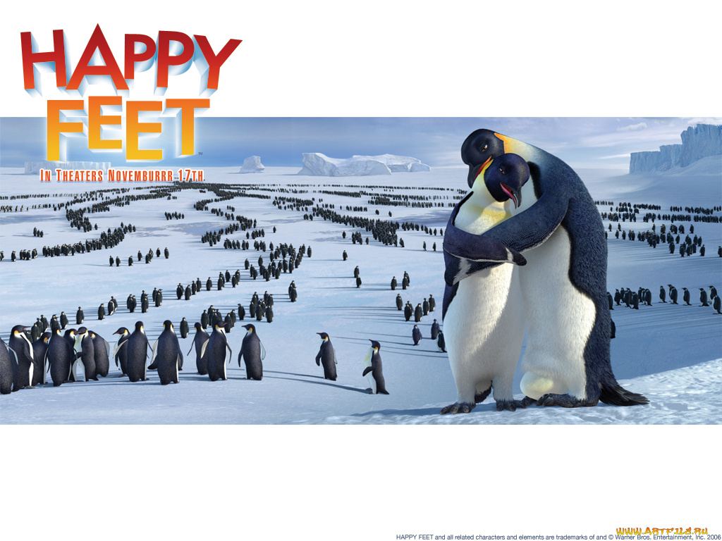 мультфильмы, happy, feet