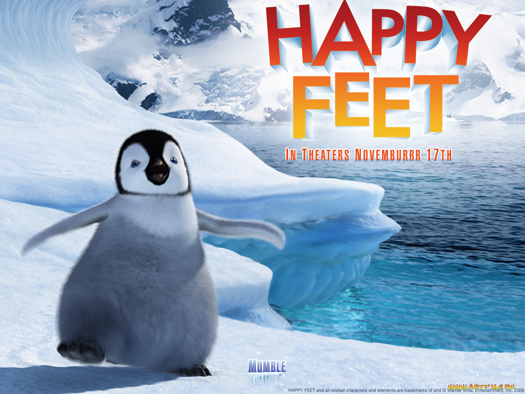 мультфильмы, happy, feet