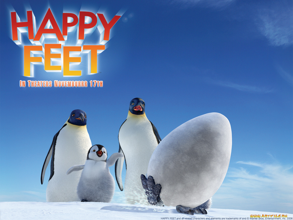 мультфильмы, happy, feet