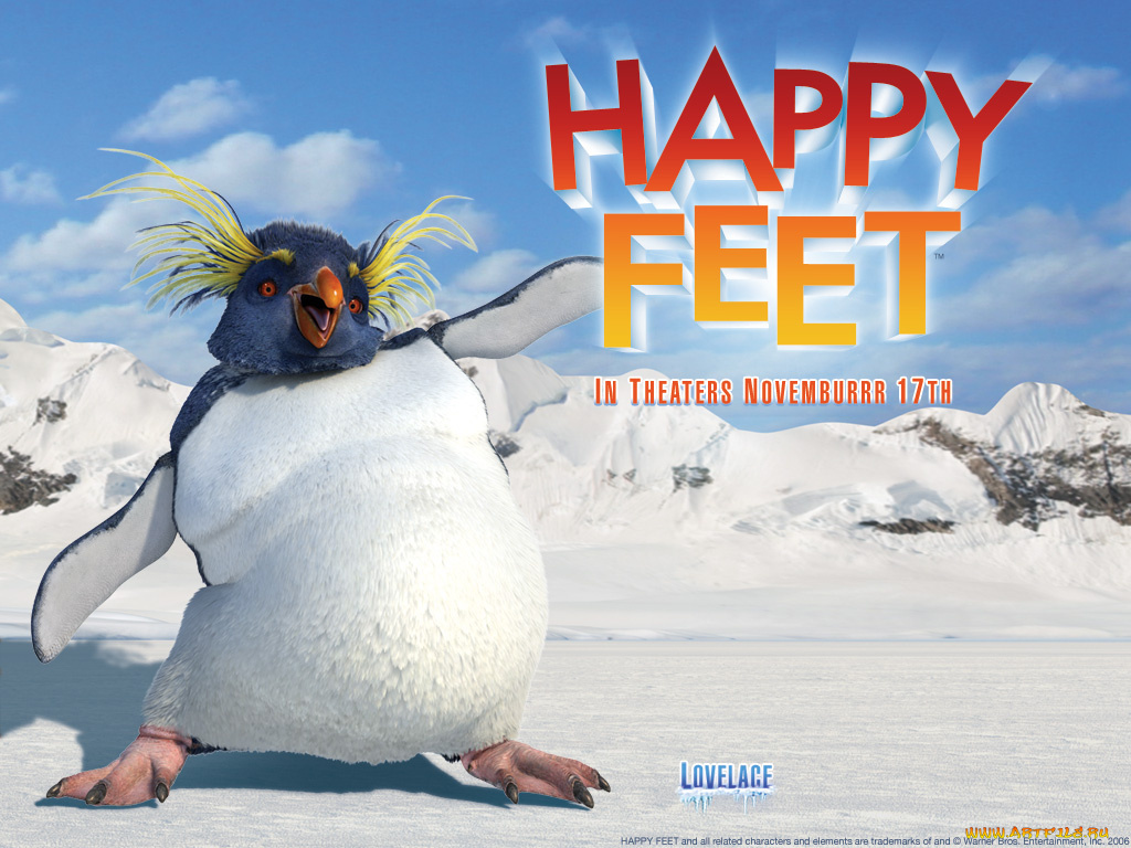 мультфильмы, happy, feet