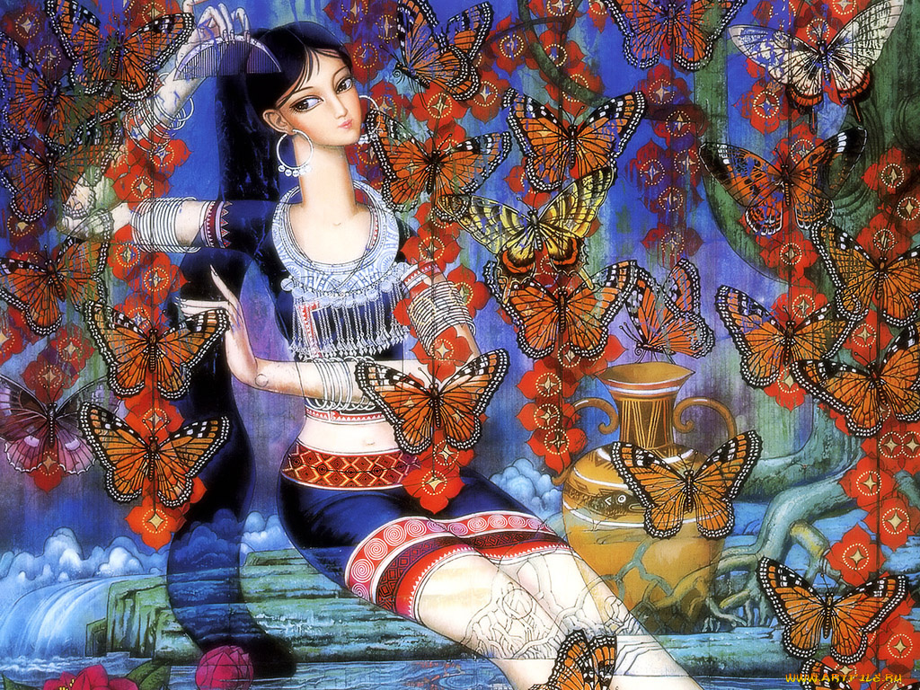 рисованные, люди