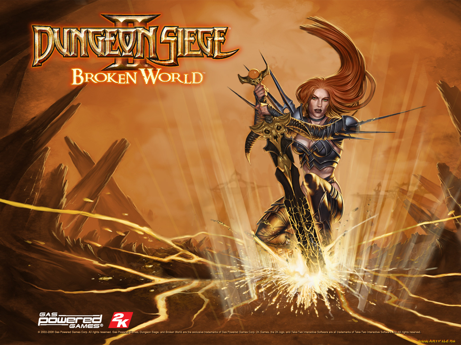 видео, игры, dungeon, siege, ii, broken, world