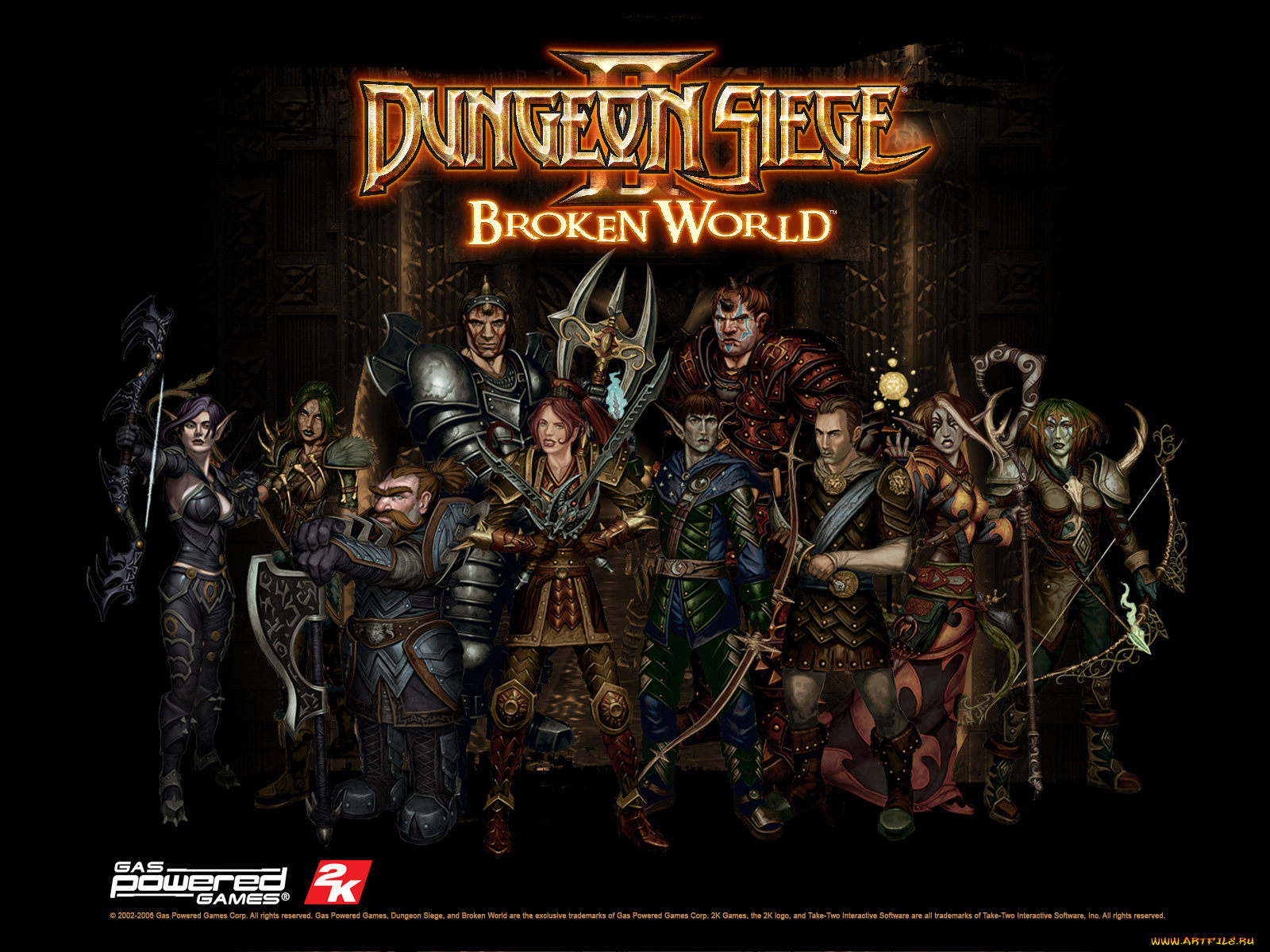 видео, игры, dungeon, siege, ii, broken, world