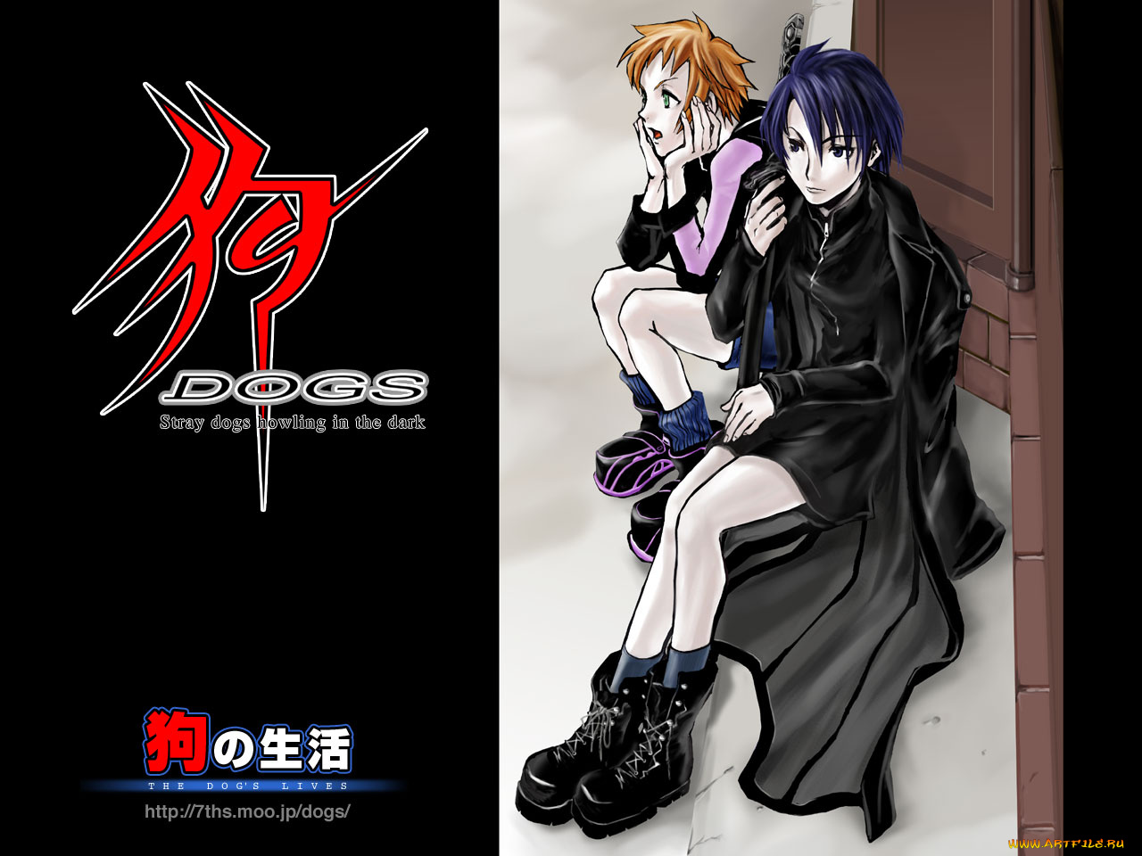 аниме, dogs, bullets, carnage