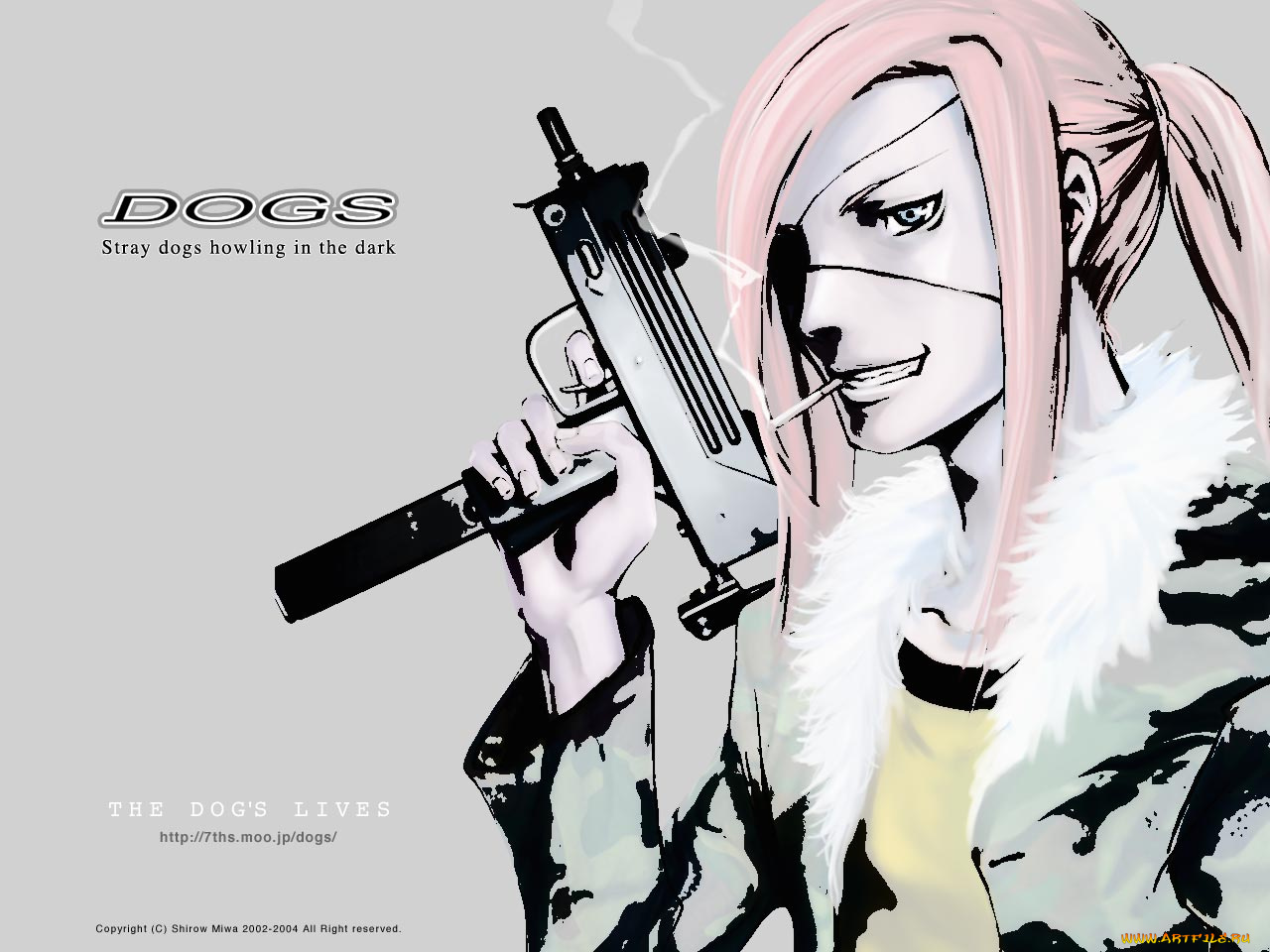 аниме, dogs, bullets, carnage