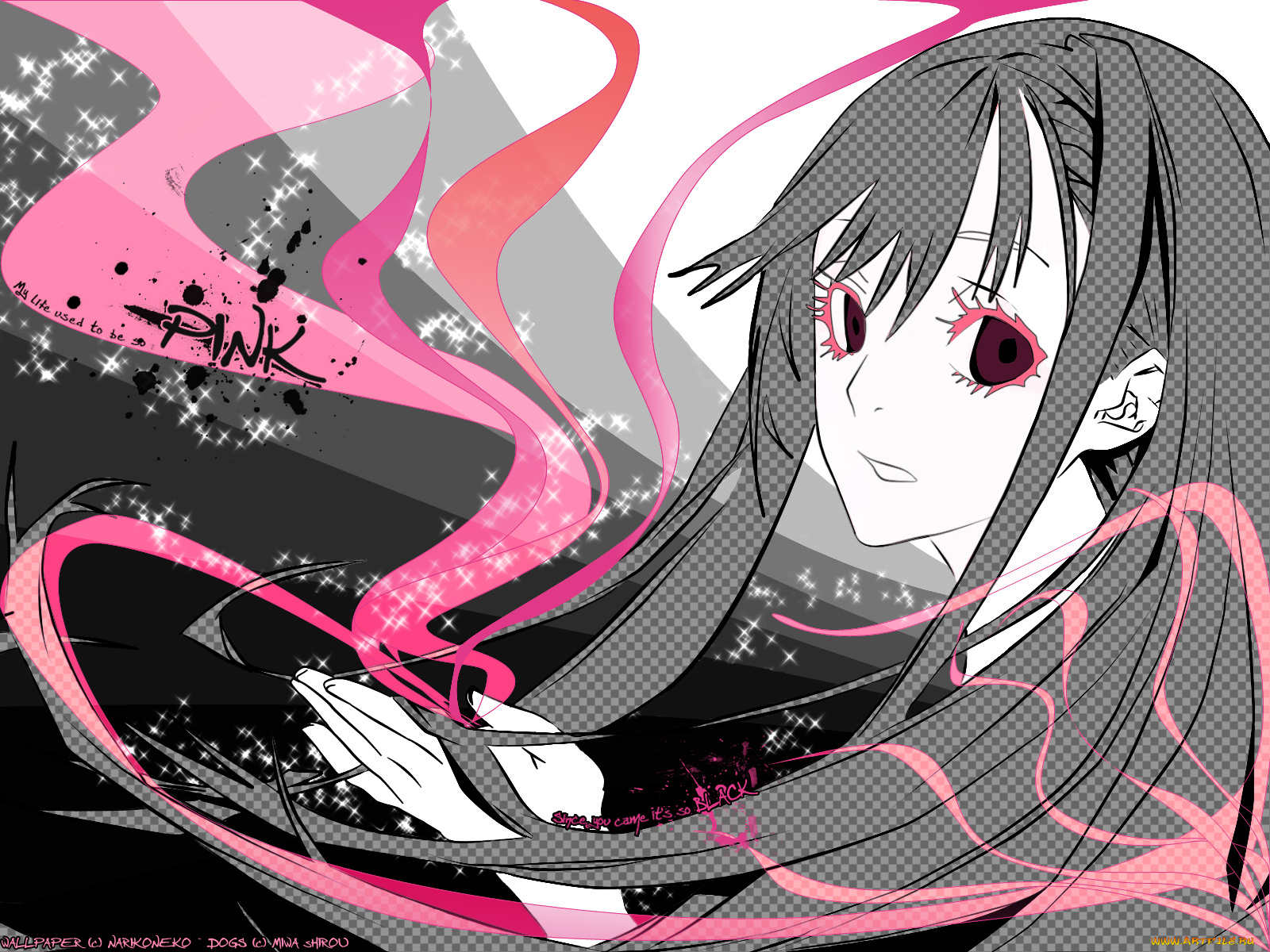 аниме, dogs, bullets, carnage