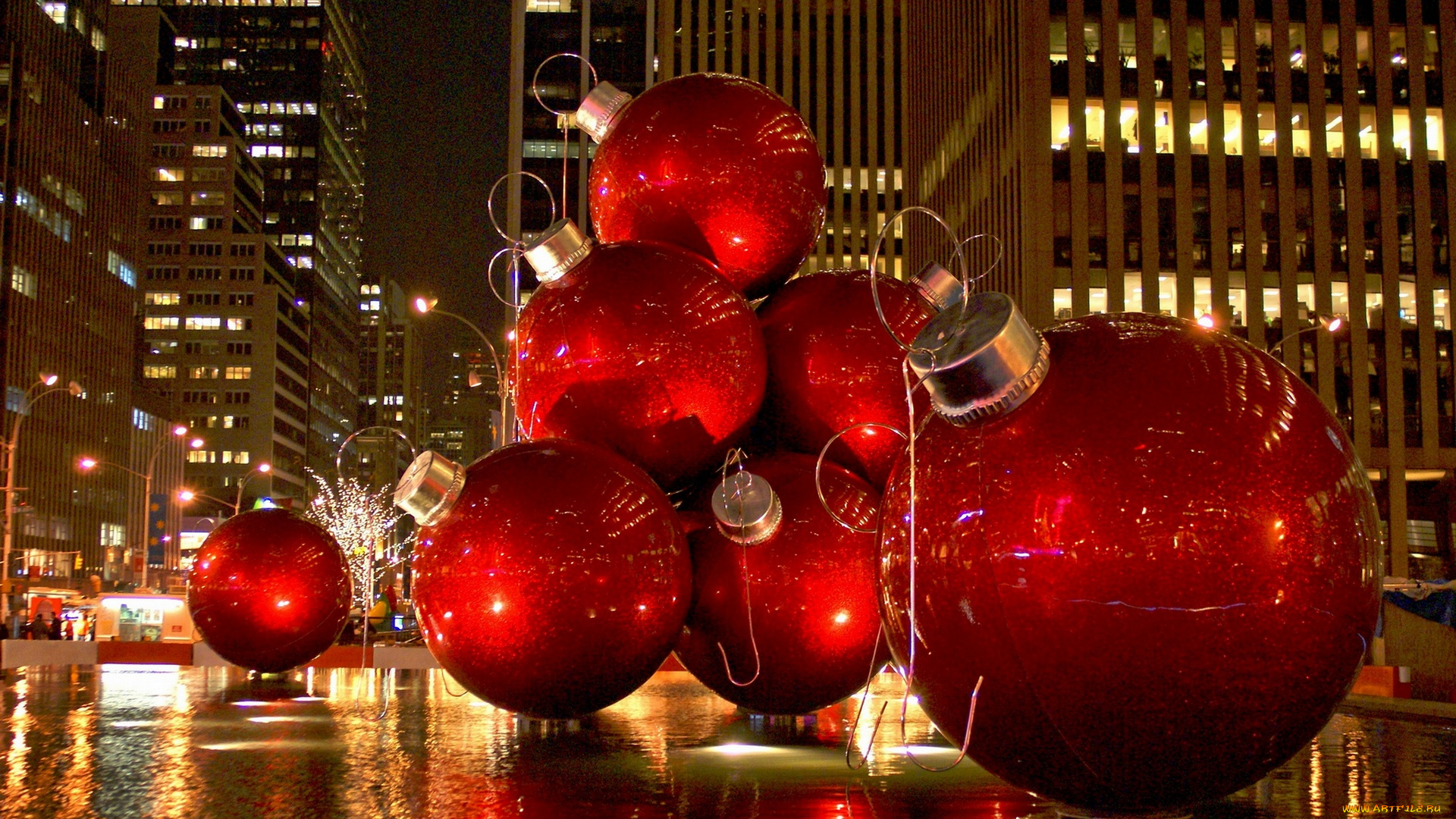 праздничные, новогодние, пейзажи