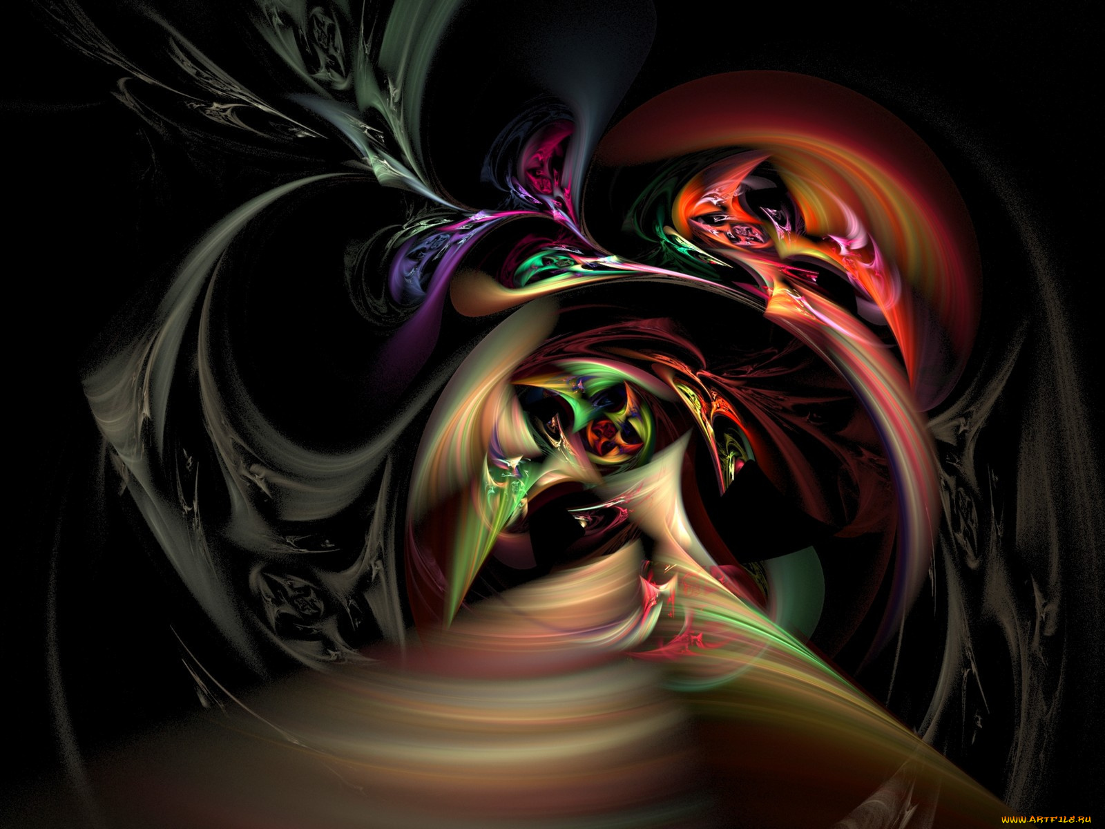 3д, графика, fractal, фракталы, абстракция