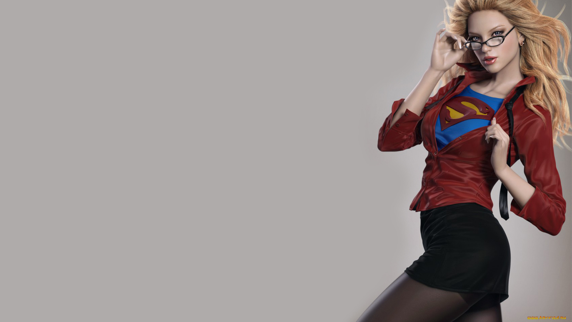 3д, графика, people, люди, supergirl, kara, zor-el