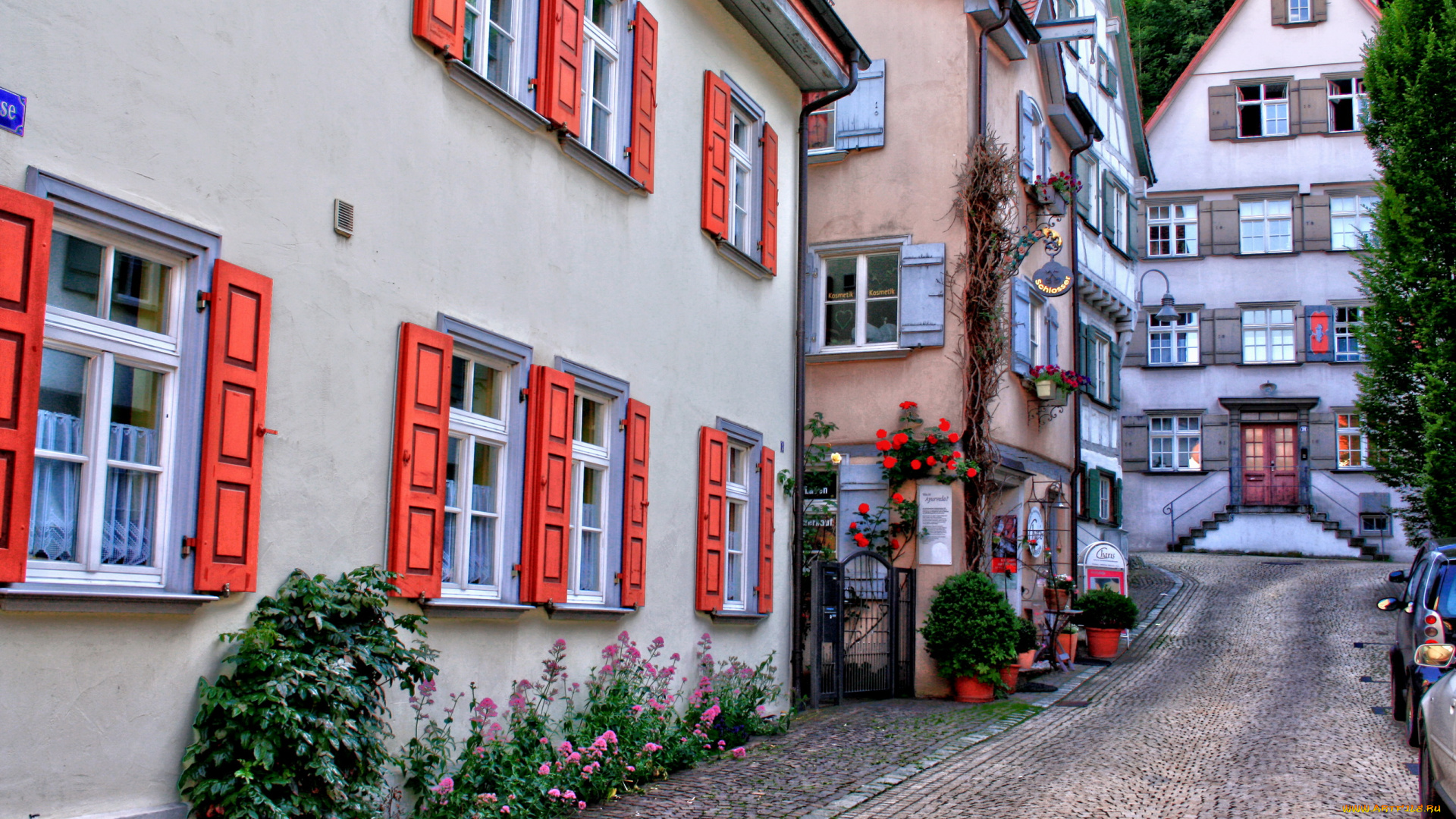 германия, биберах, города, улицы, площади, набережные