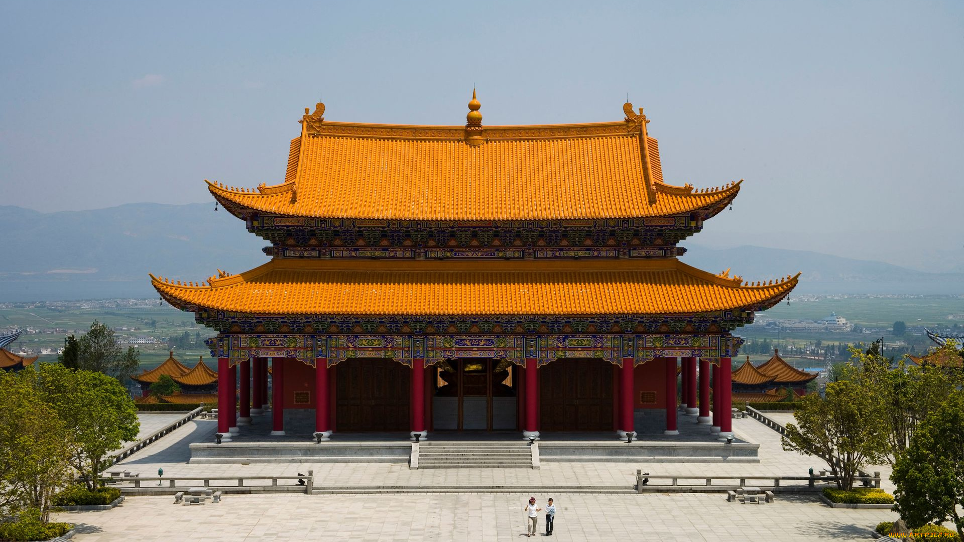 города, буддистские, другие, храмы, китай, храм