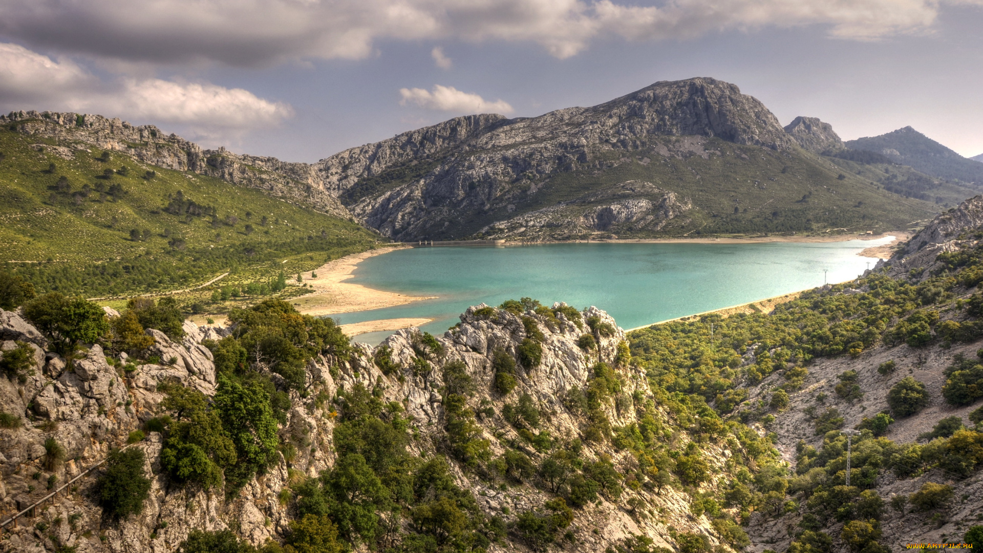 испания, балеарские, ва, майорка, природа, реки, озера, горы, озеро