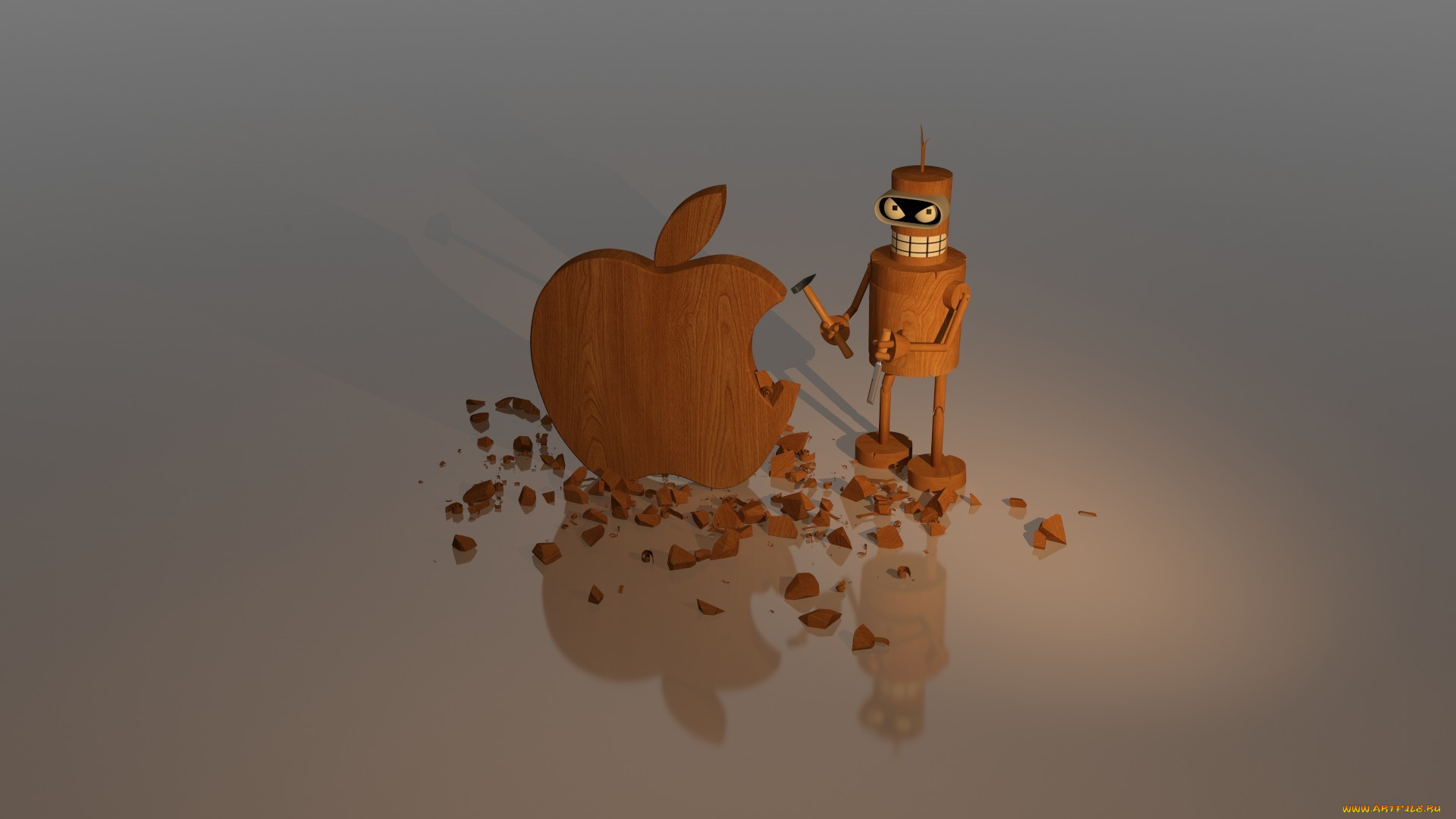 компьютеры, apple, mac, дерево, logo