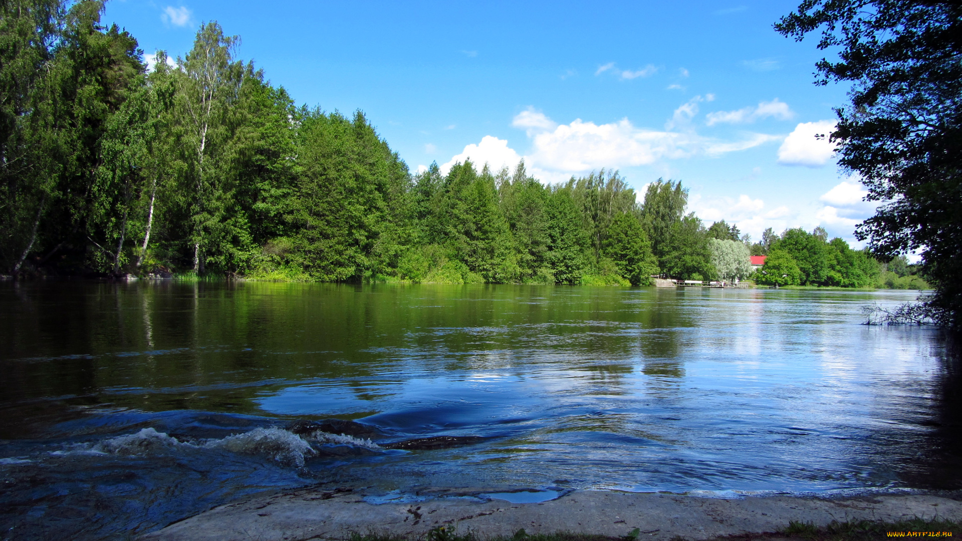langinkoski, finland, кюми, природа, реки, озера