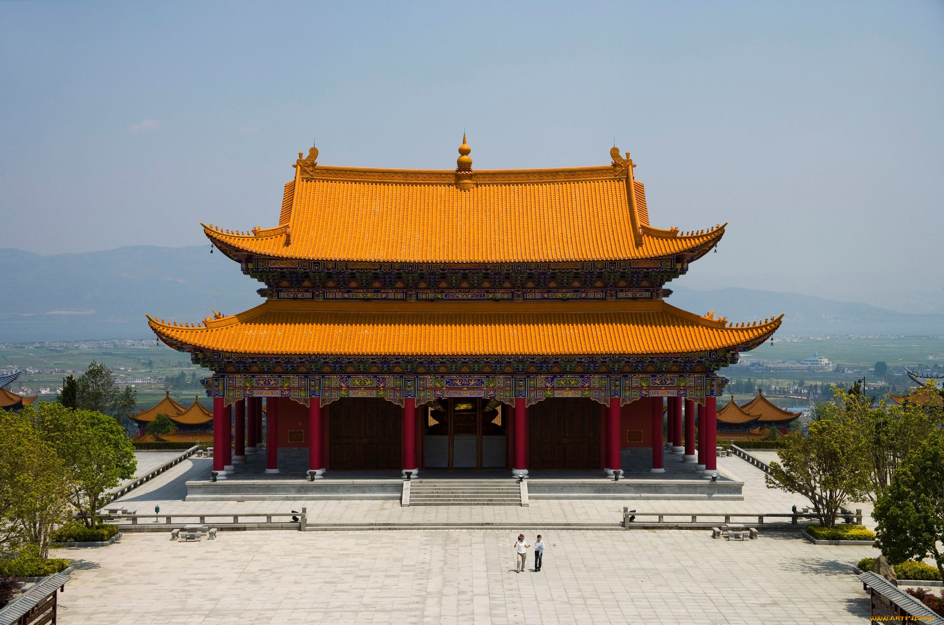 города, буддистские, другие, храмы, китай, храм