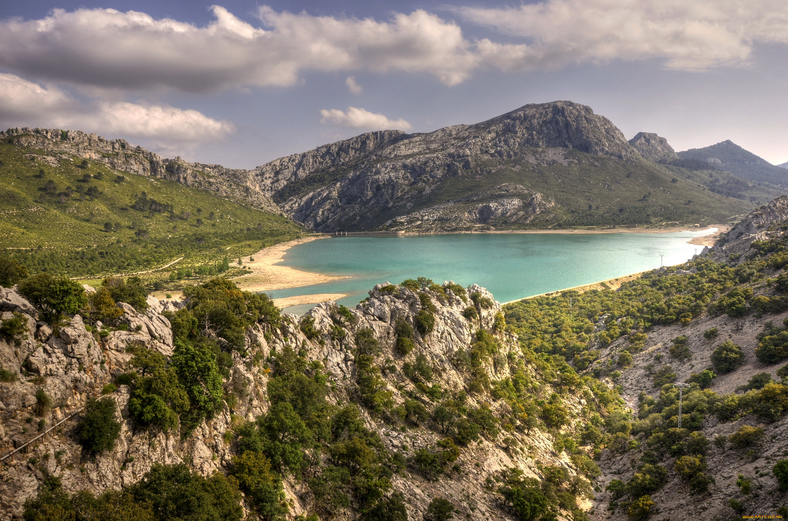 испания, балеарские, ва, майорка, природа, реки, озера, горы, озеро