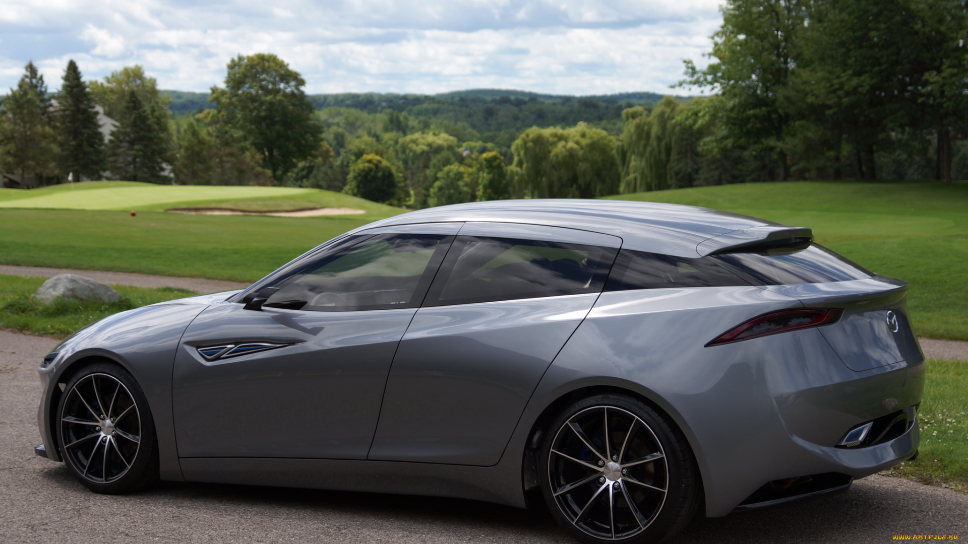 mazda, deep, orange, concept, автомобили