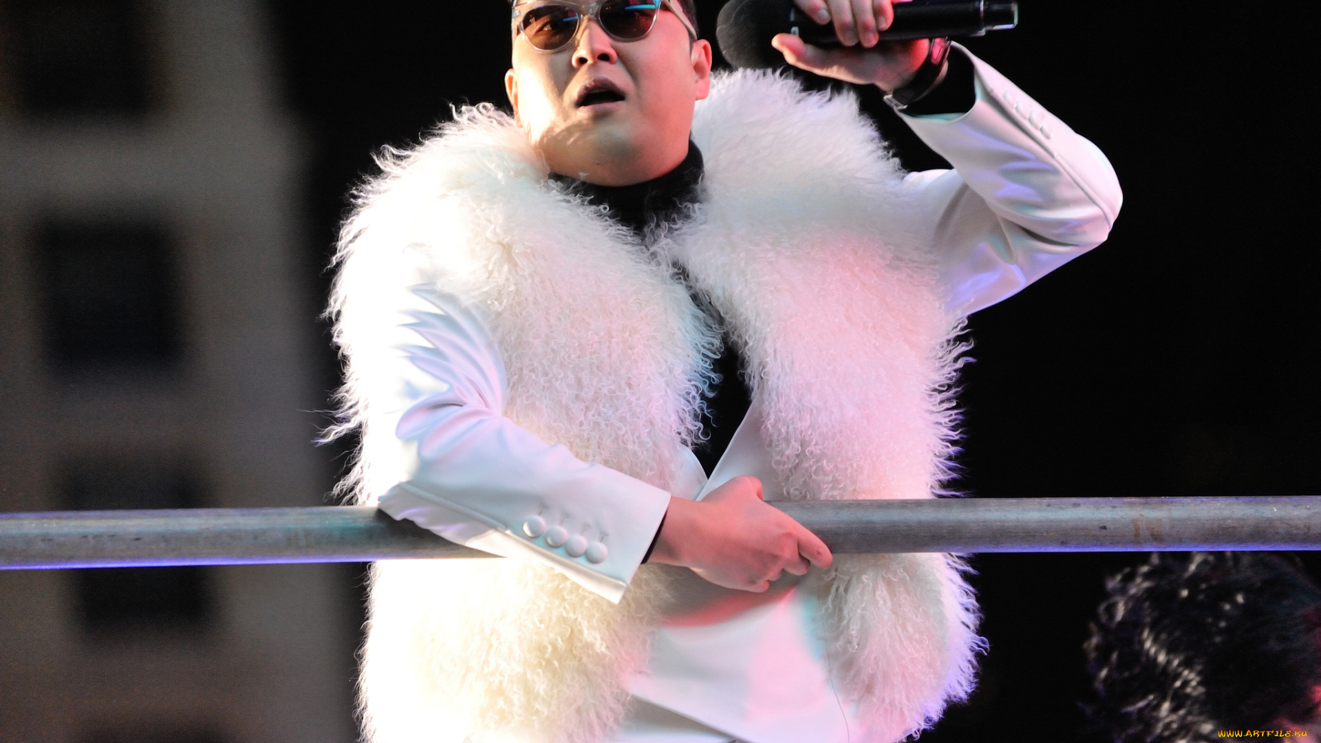 psy, музыка, микрофон, очки