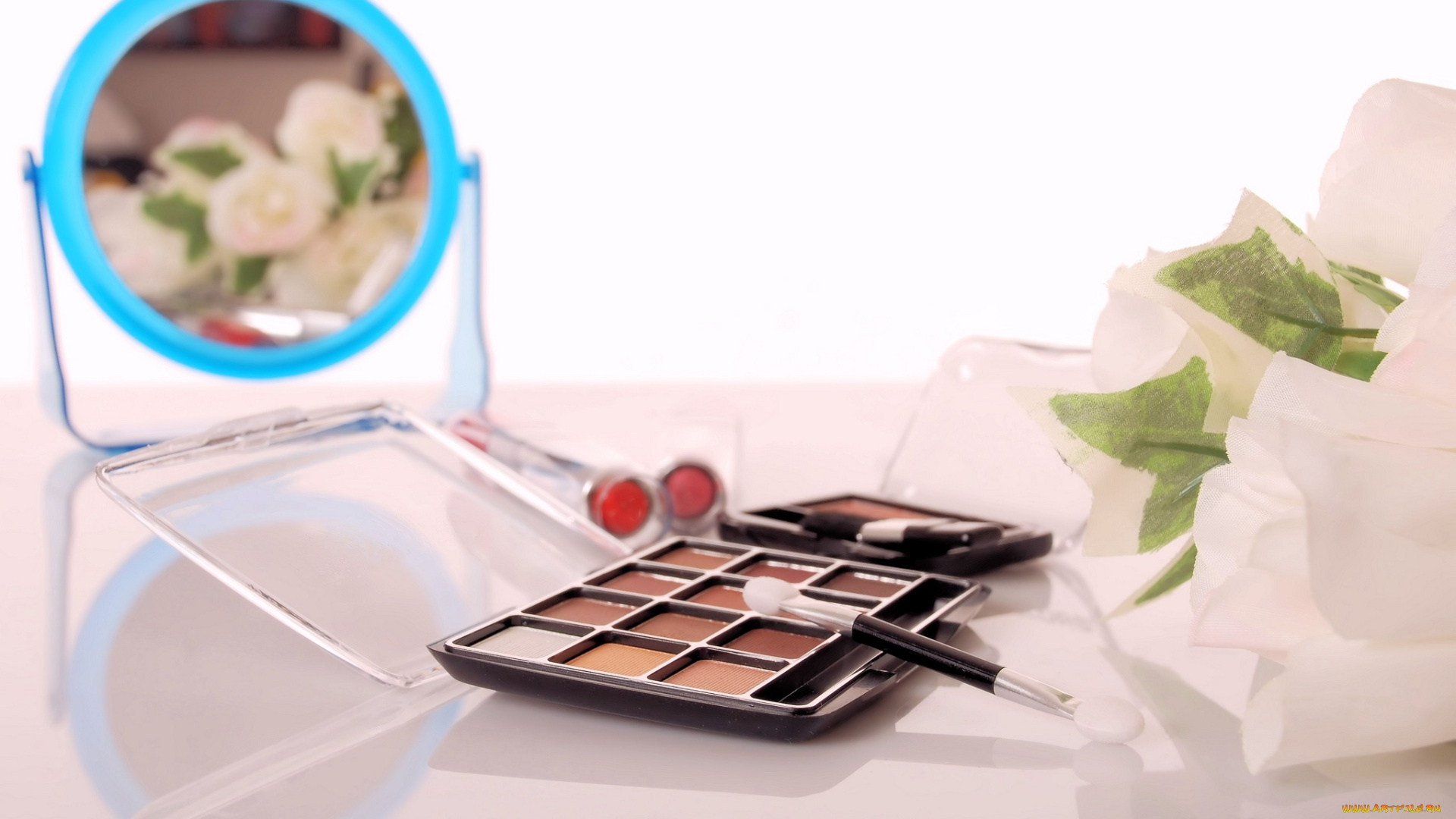 разное, косметика, духи, зеркало, тени