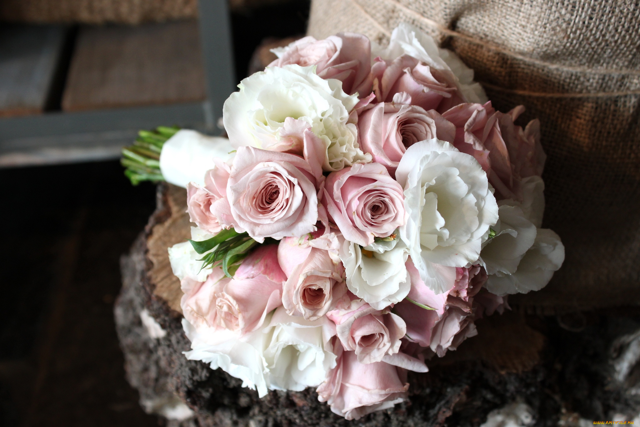 цветы, букеты, композиции, эустома, розы