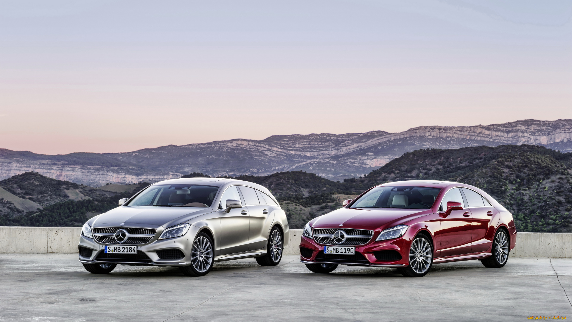 2014, mercedes-benz, cls, 400, shooting, brake, автомобили, mercedes-benz, металлик, серебристый, тюнинг, бордовый