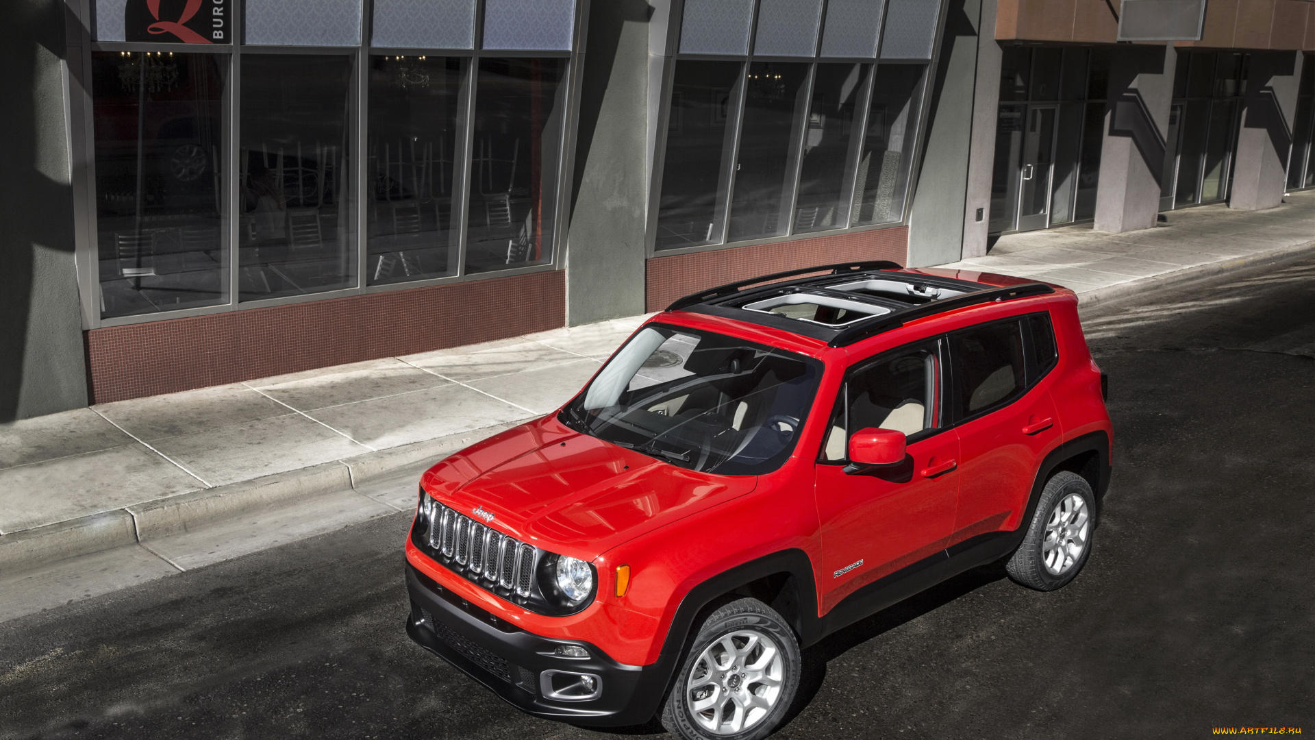 2015, jeep, renegade, автомобили, jeep, красный, renegade