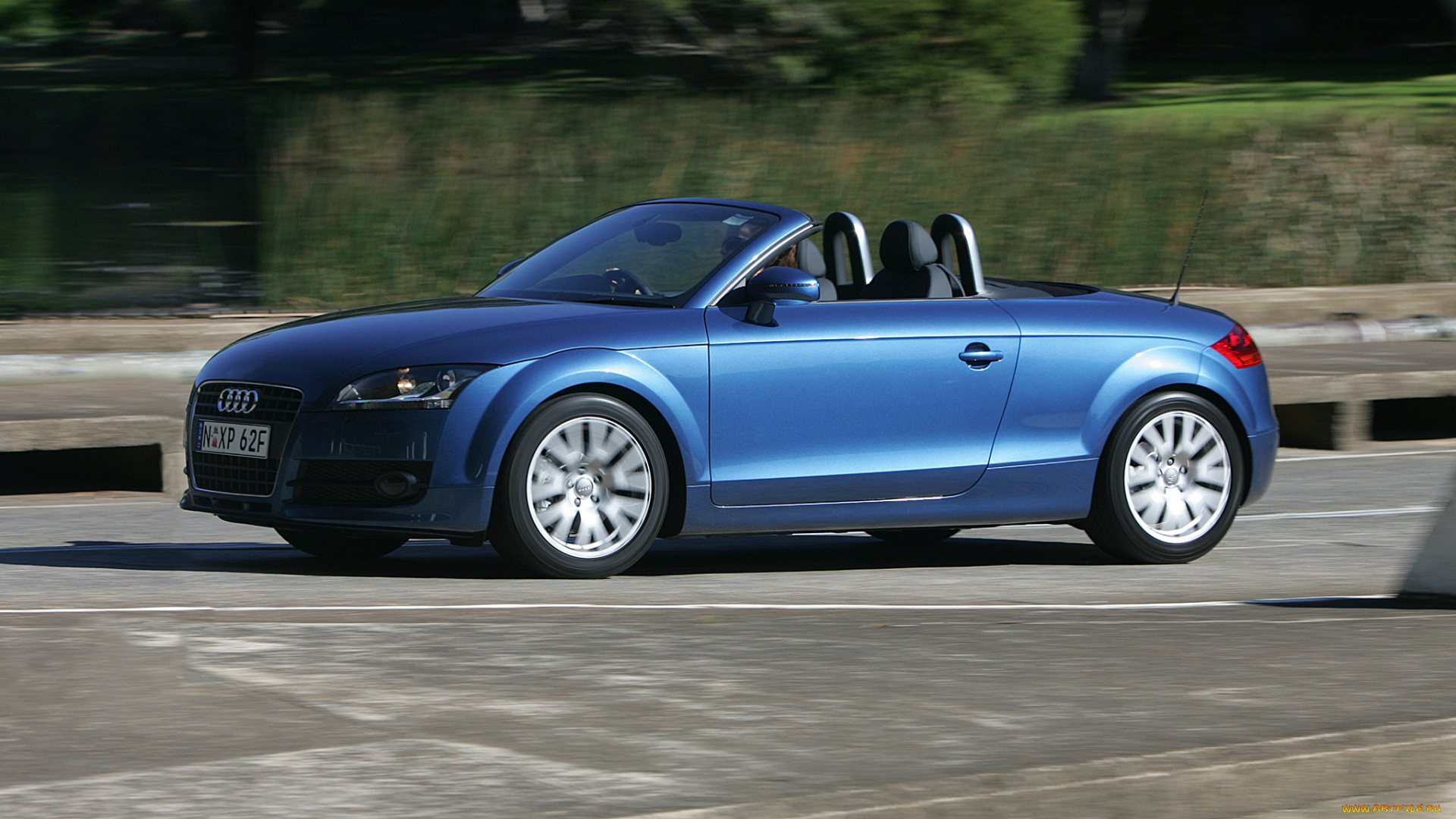 автомобили, audi, au-spec, 8j, синий, roadster, tt