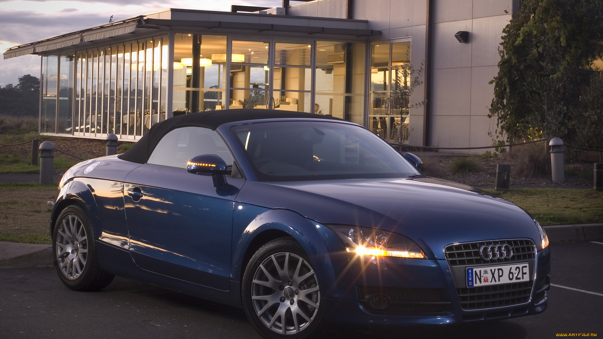 автомобили, audi, roadster, синий, 8j, au-spec, tt