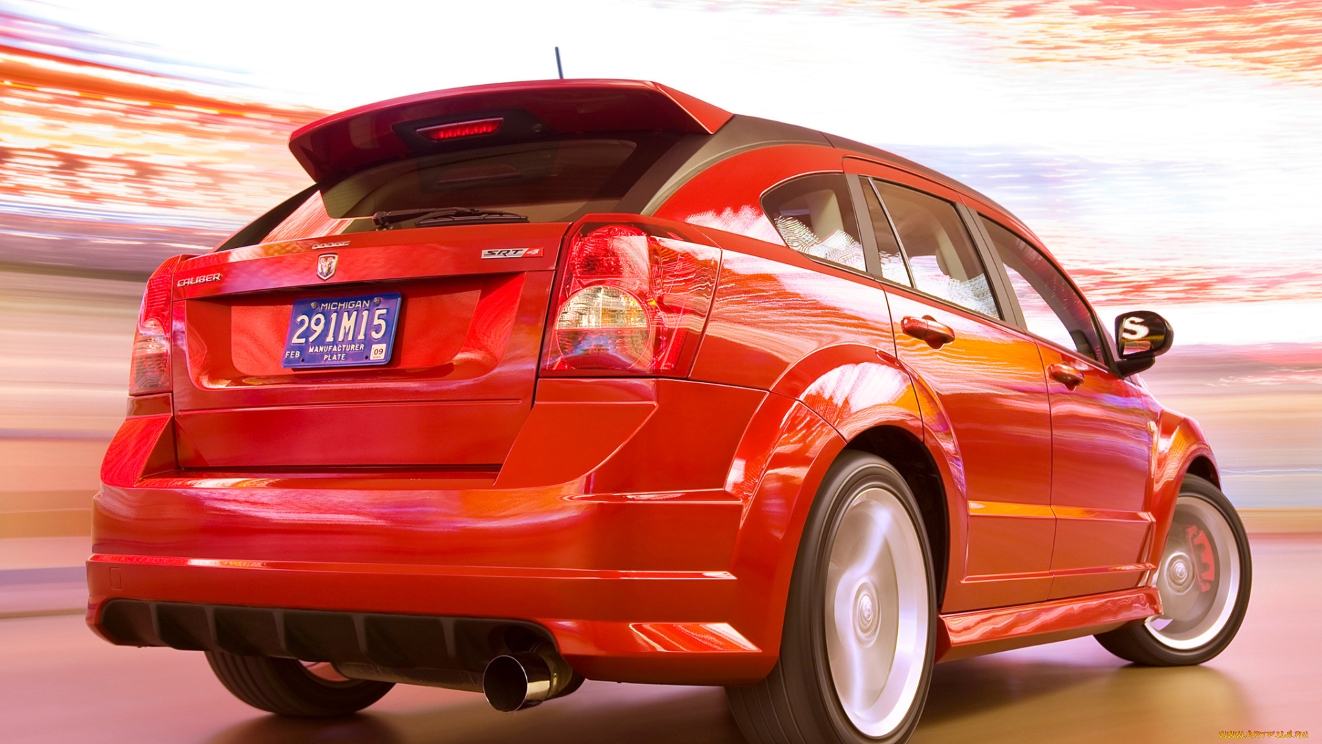 автомобили, dodge, eu-spec, srt4, caliber, красный, pm