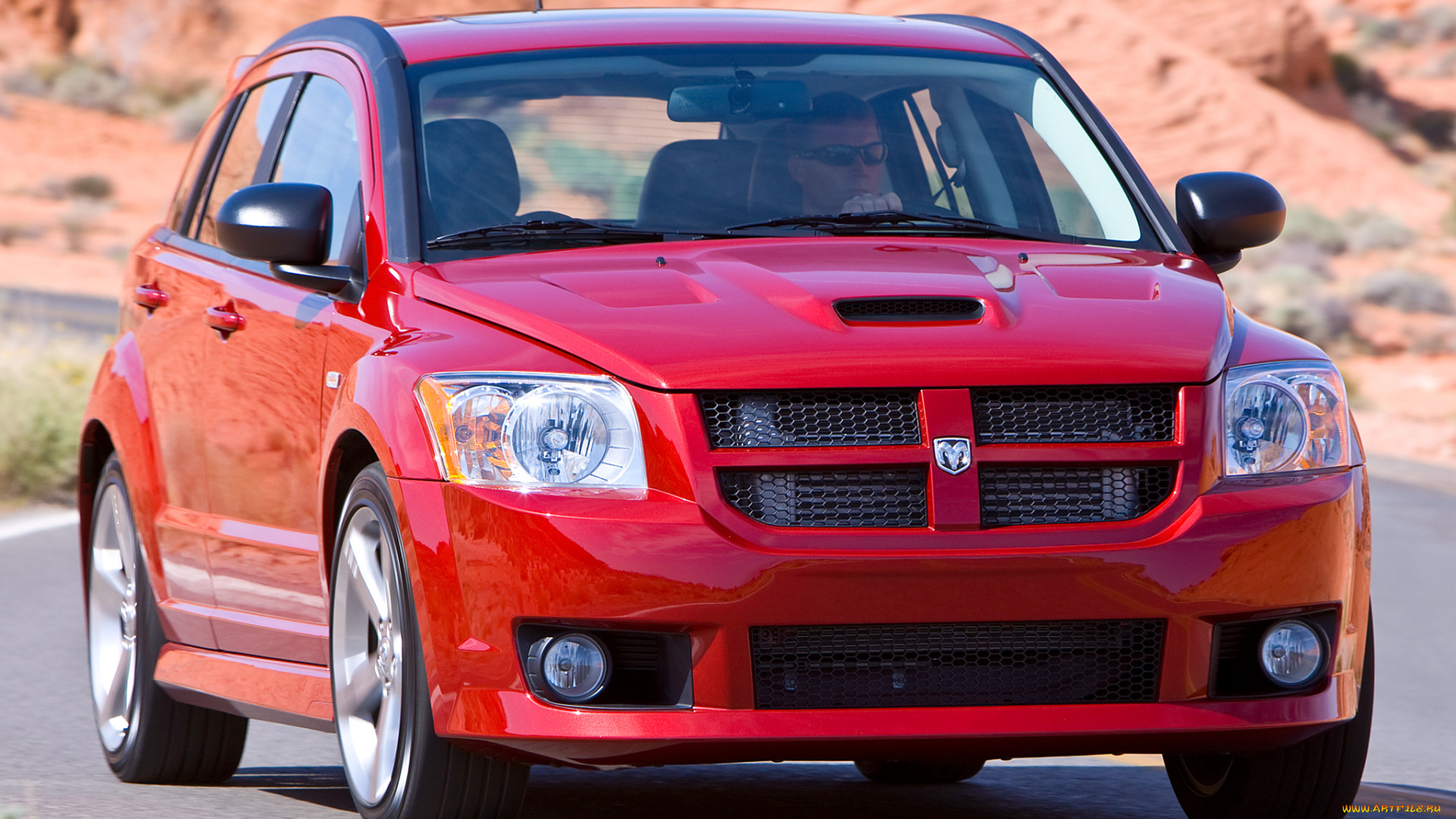 автомобили, dodge, красный, pm, eu-spec, srt4, caliber