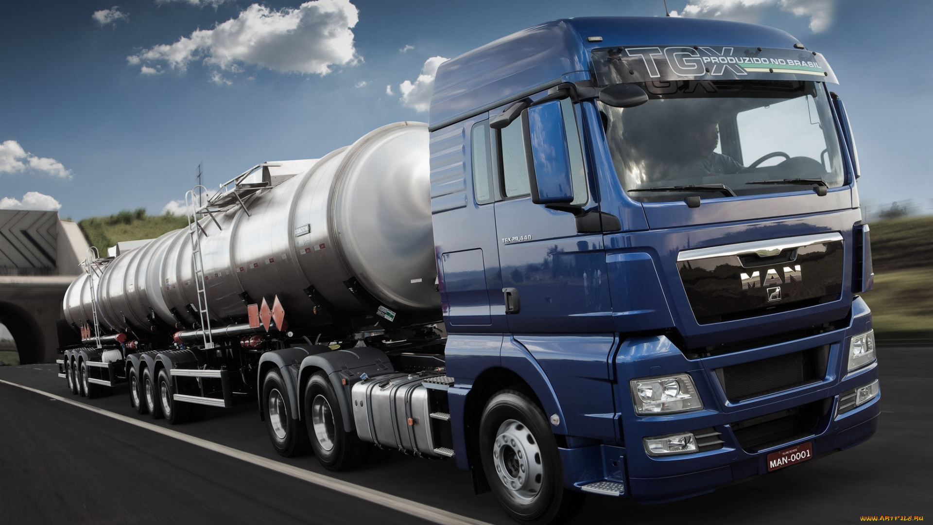 автомобили, man, 29-440, tgx, синий, 2012г