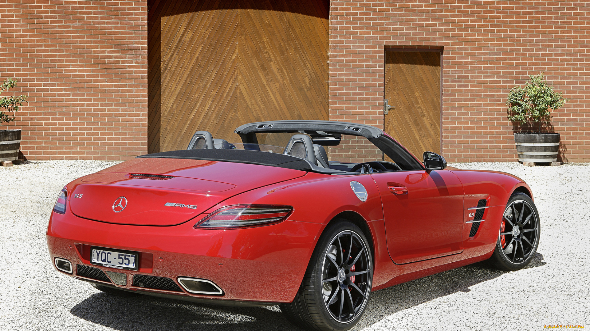 автомобили, mercedes-benz, au-spec, roadster, amg, sls, 63, красный, r197