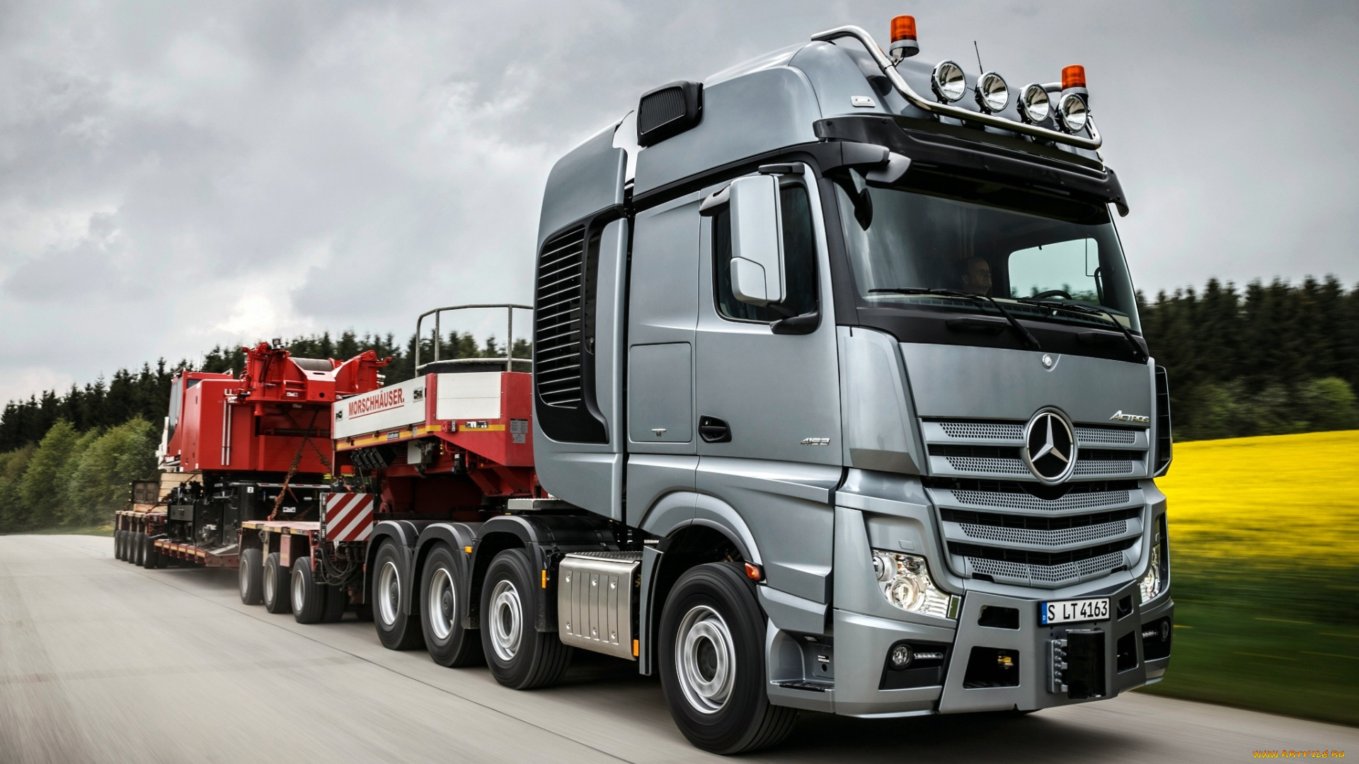 автомобили, mercedes, trucks, mp4, 8x4, actros, 4163, slt, mercedes-benz