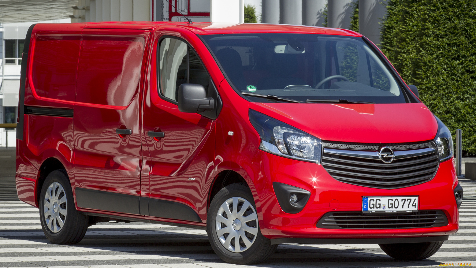 автомобили, opel, vivaro, van, biturbo, 2014г, красный