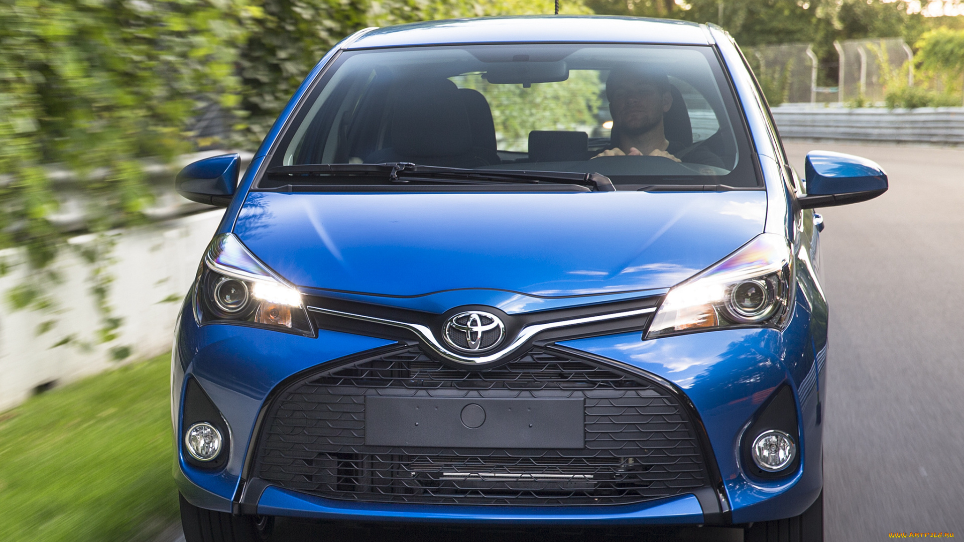 автомобили, toyota, us-spec, 5-door, se, yaris, 2015г, синий