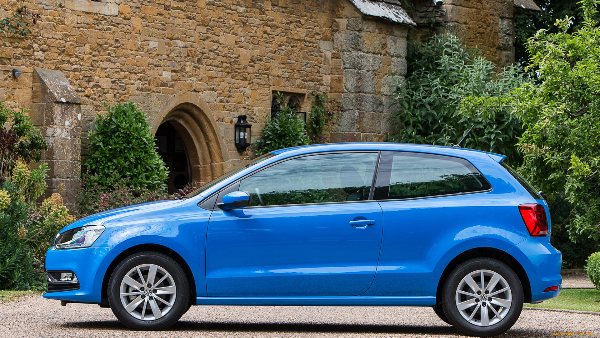 автомобили, volkswagen, 2014г, typ, 6r, polo, uk-spec, 3-door, синий