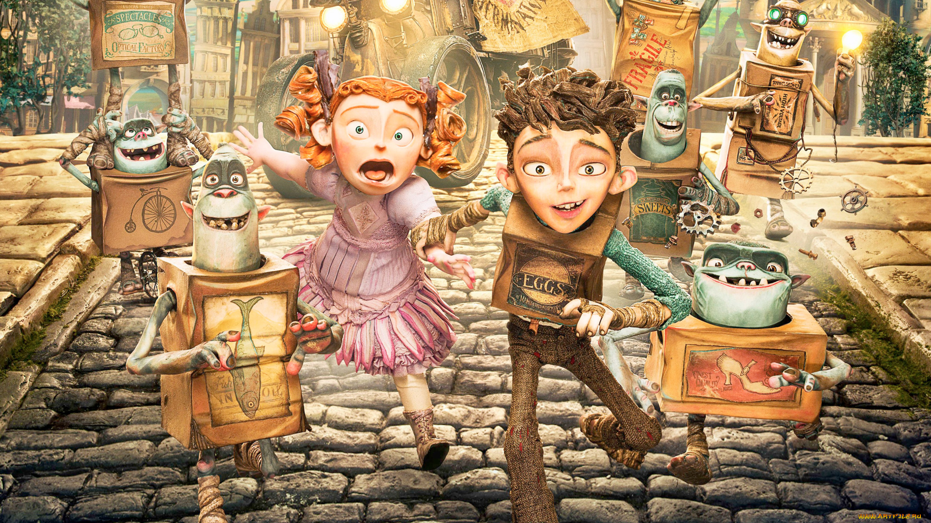 the, boxtrolls, мультфильмы, семейка, монстров