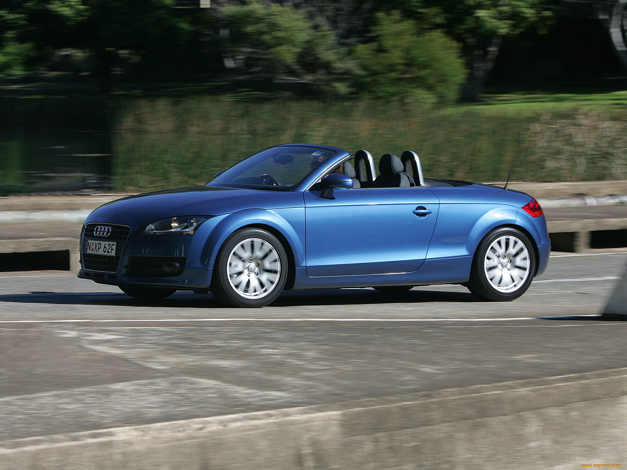 автомобили, audi, au-spec, 8j, синий, roadster, tt