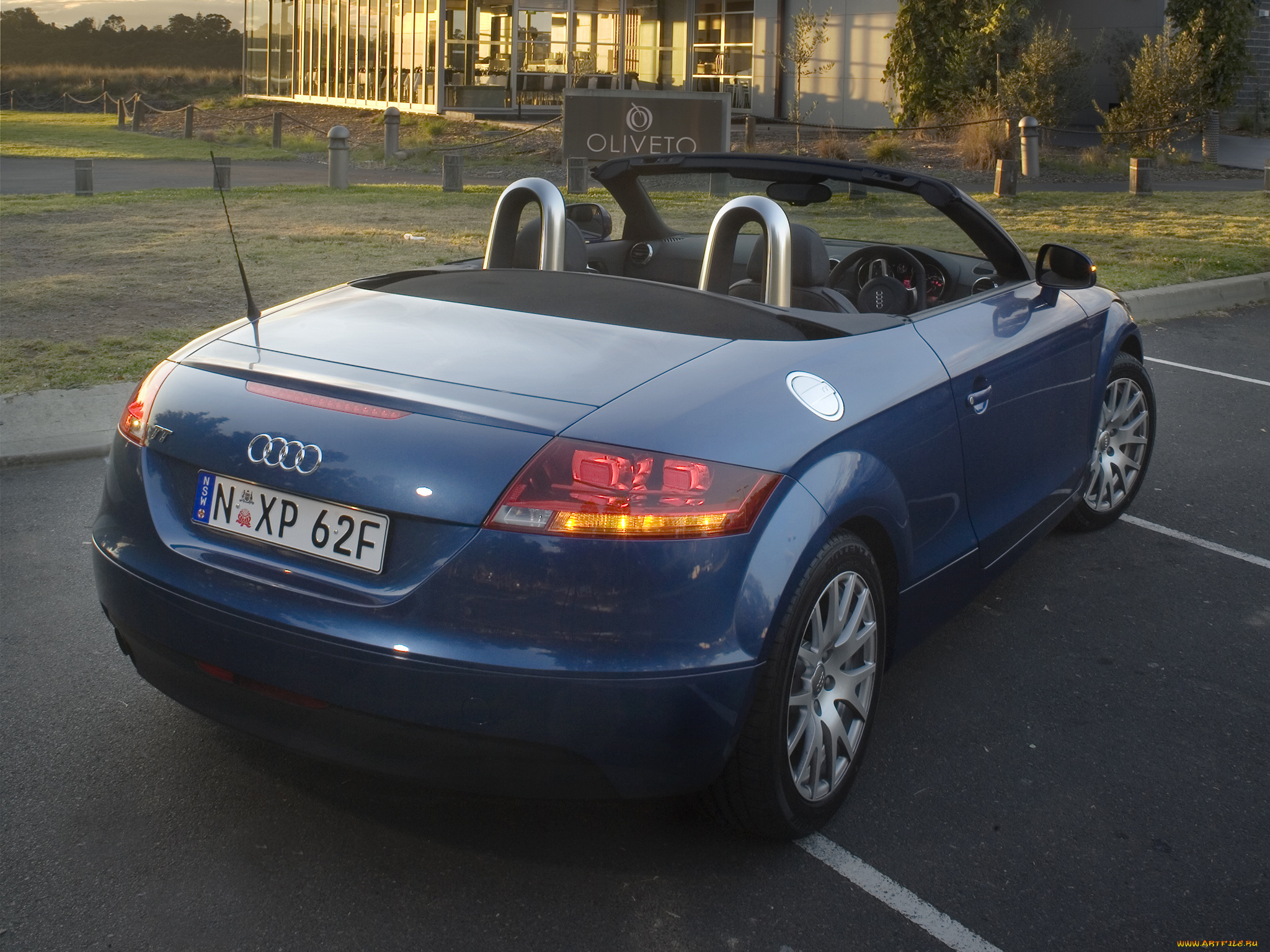 автомобили, audi, синий, 8j, au-spec, tt, roadster