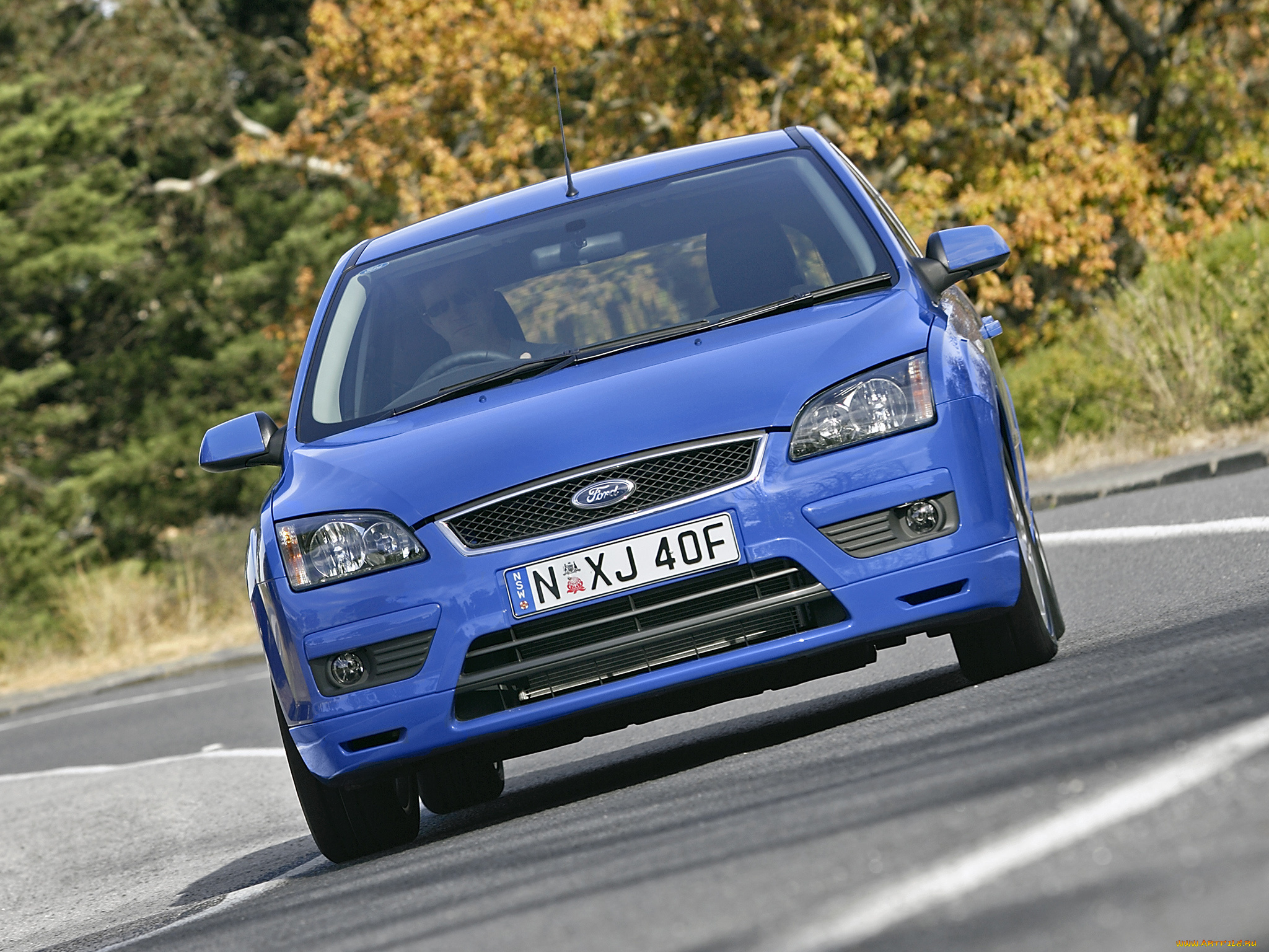 автомобили, ford, 5-door, focus, синий, au-spec, zetec