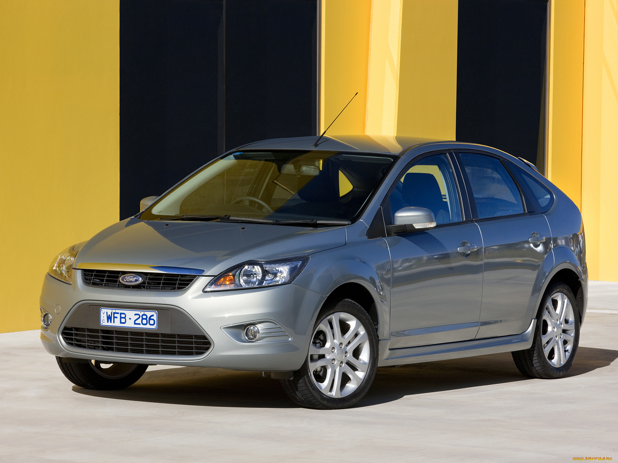 автомобили, ford, au-spec, 5-door, focus, серый