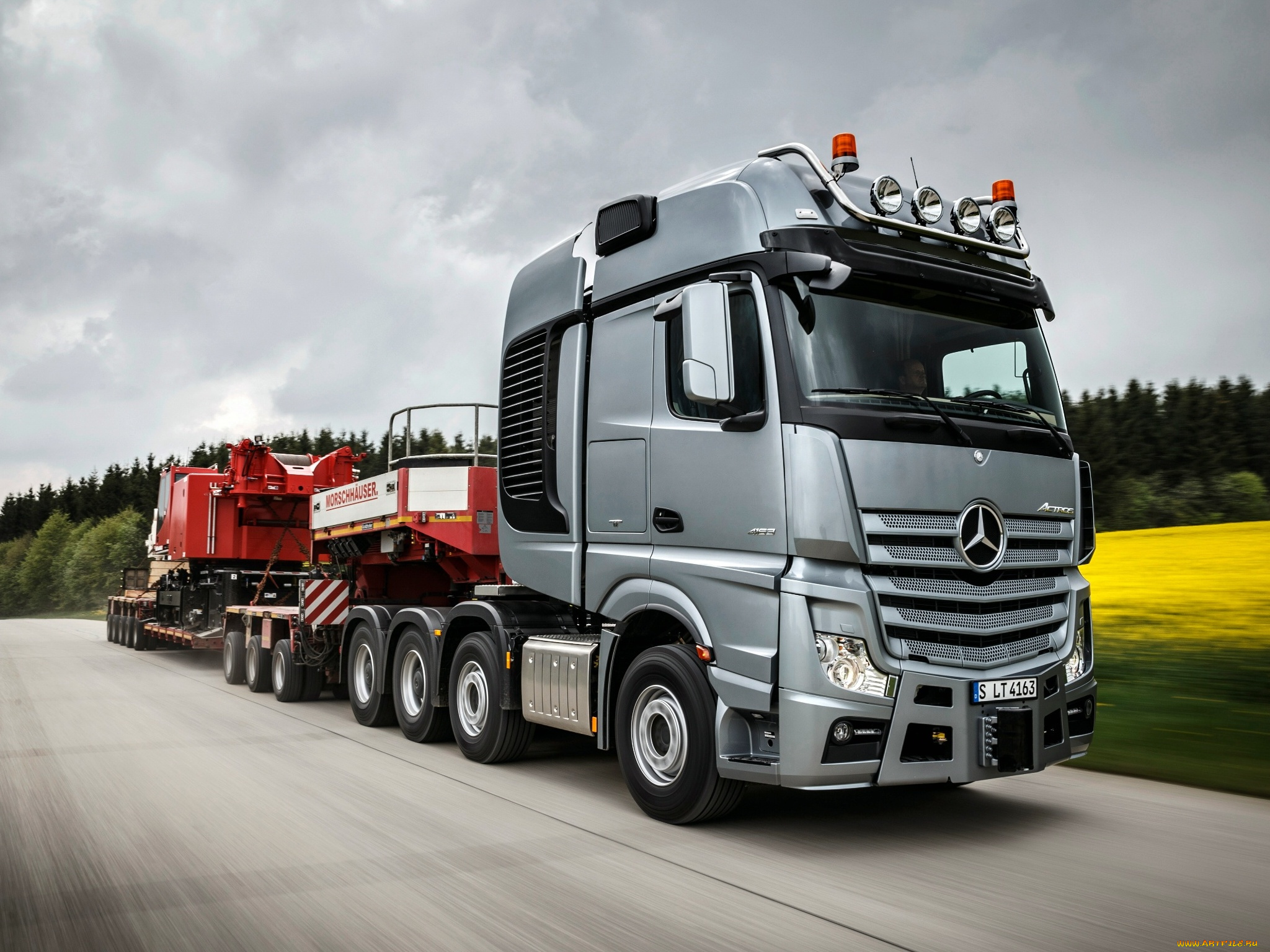 автомобили, mercedes, trucks, mp4, 8x4, actros, 4163, slt, mercedes-benz