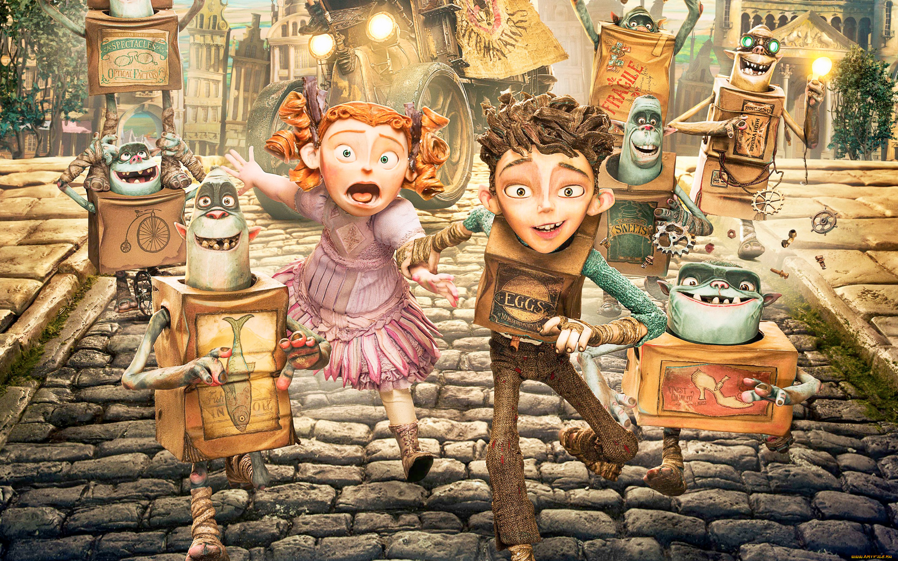 the, boxtrolls, мультфильмы, семейка, монстров