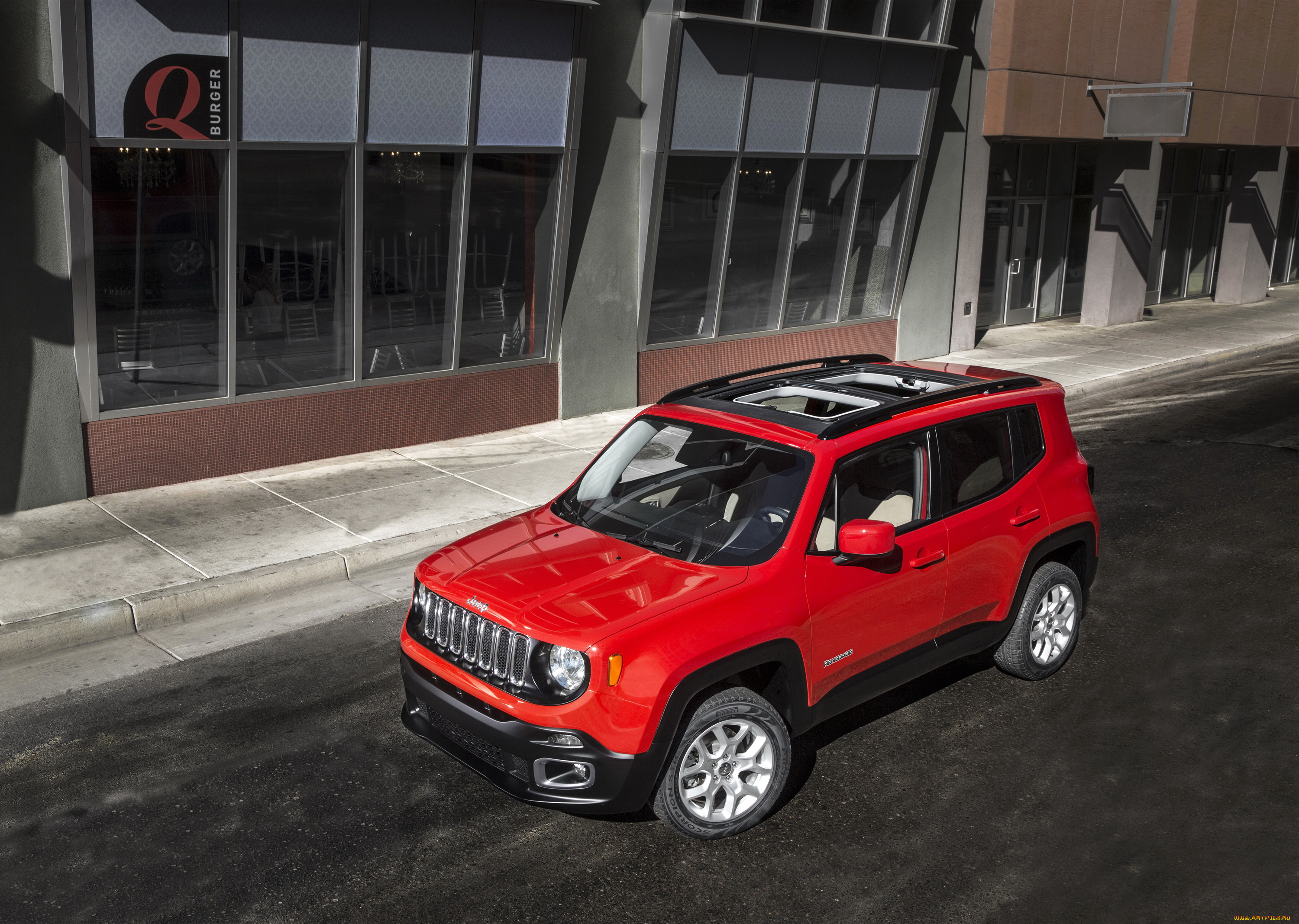 2015, jeep, renegade, автомобили, jeep, красный, renegade
