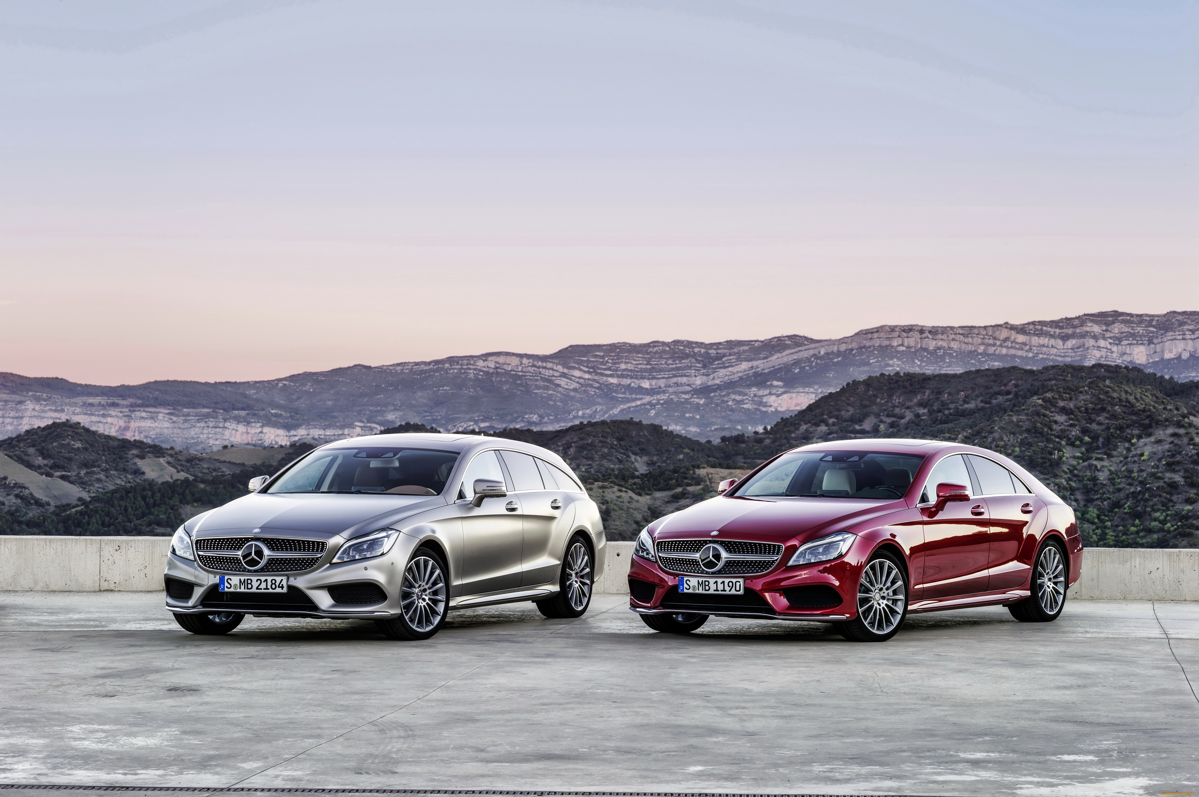 2014, mercedes-benz, cls, 400, shooting, brake, автомобили, mercedes-benz, металлик, серебристый, тюнинг, бордовый