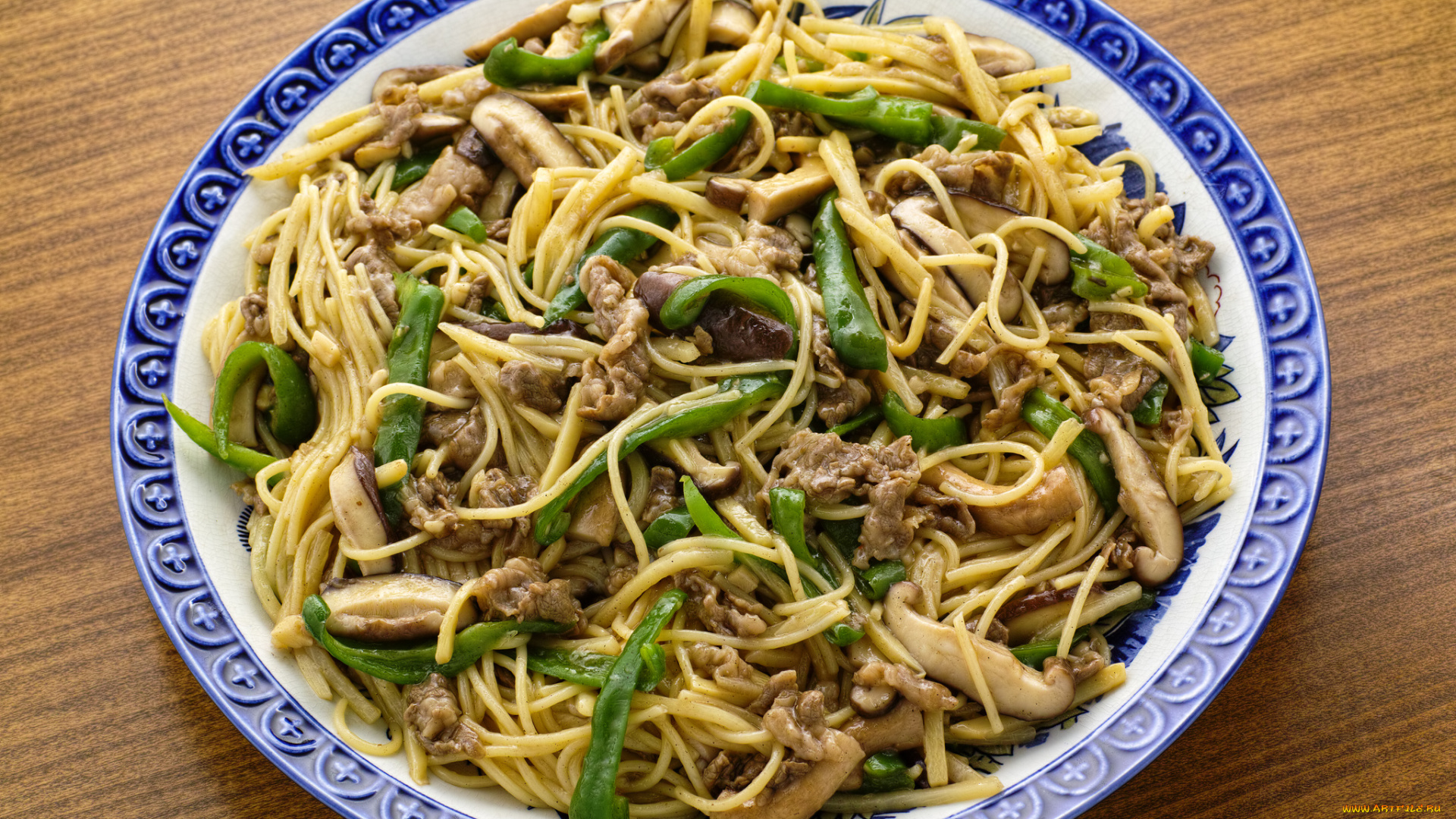 еда, макаронные, блюда, овощи, макароны, мясо